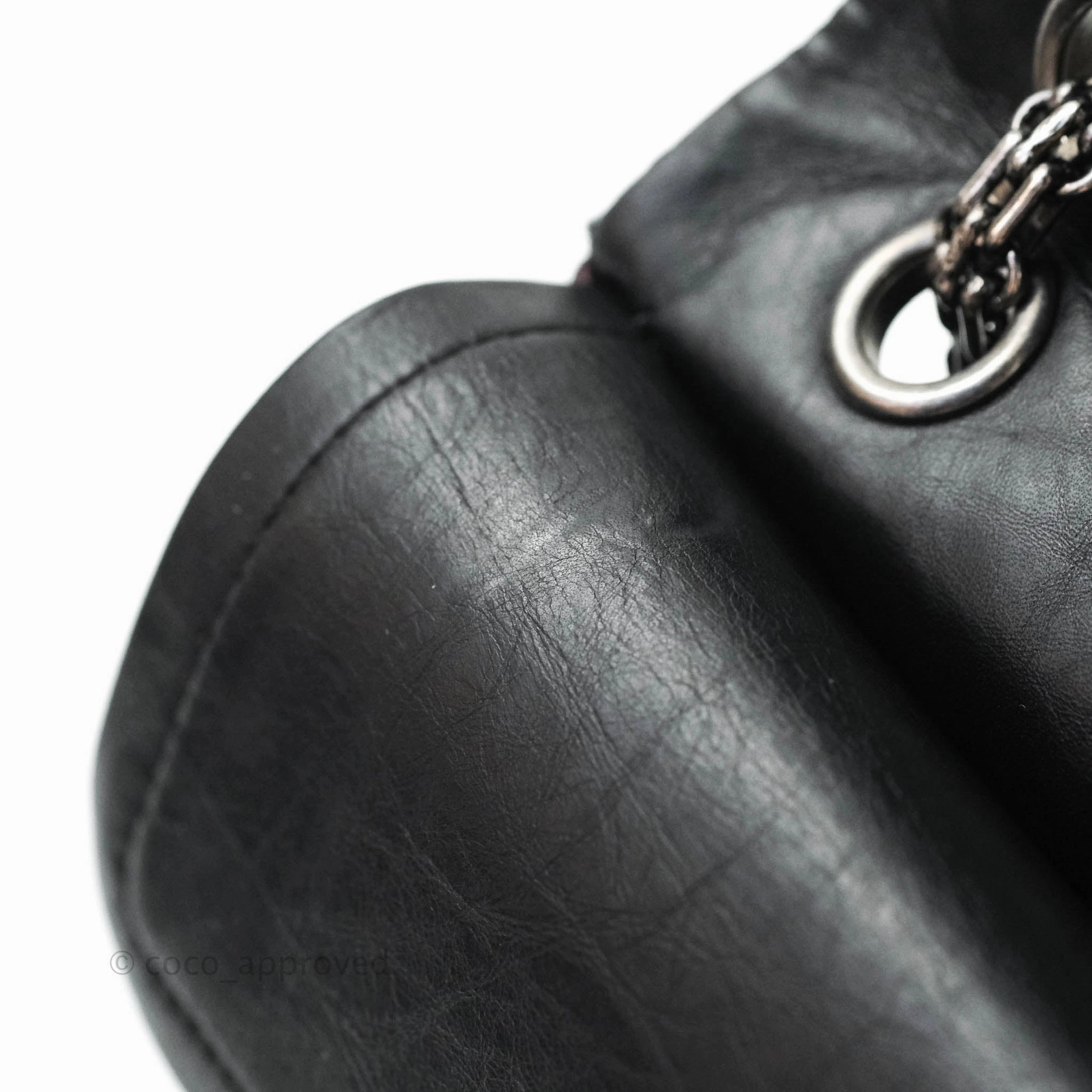 Chanel Reissue Quilted Aged Calfskin Black Ruthenium Hardware 226