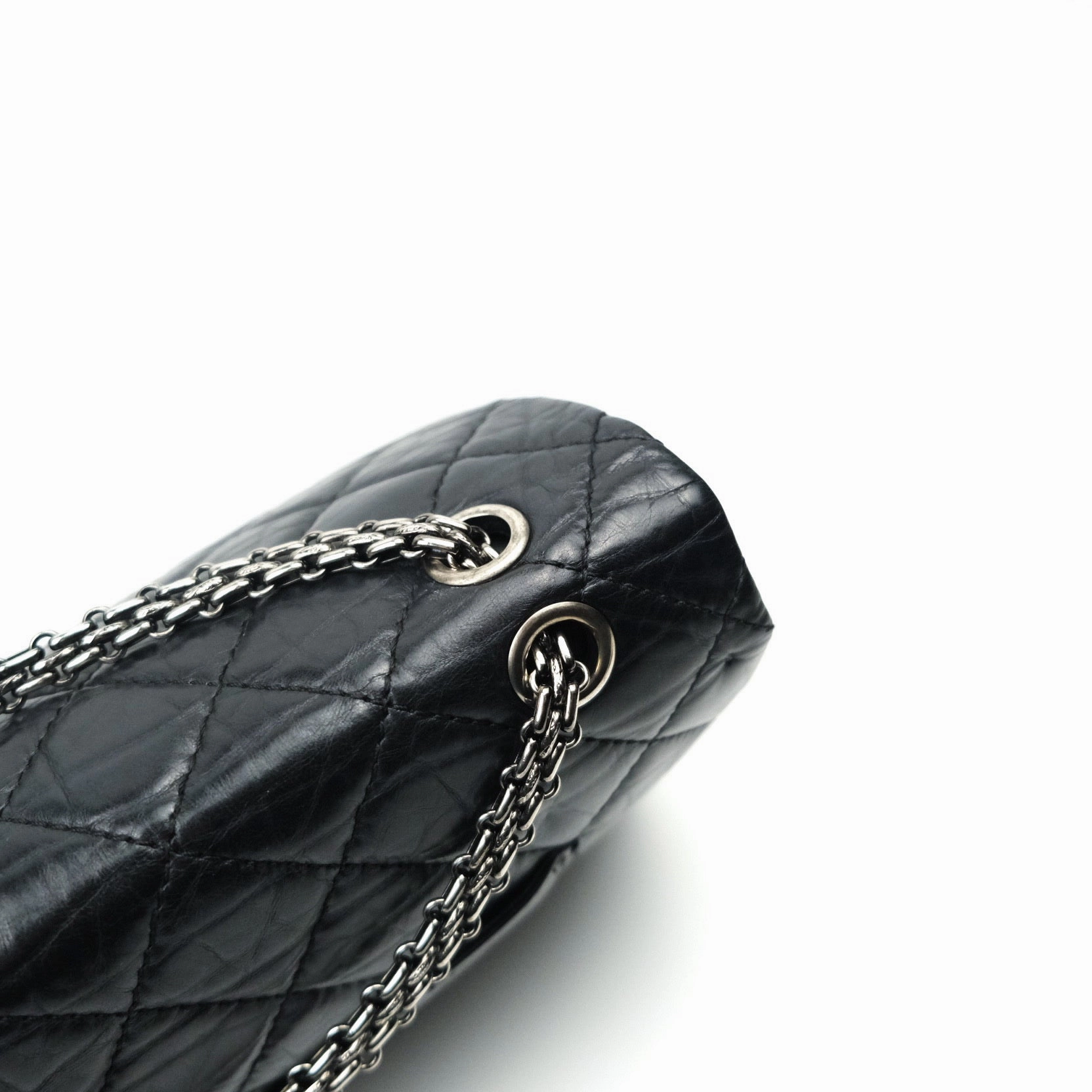 Chanel Reissue Quilted Aged Calfskin Black Ruthenium Hardware 227