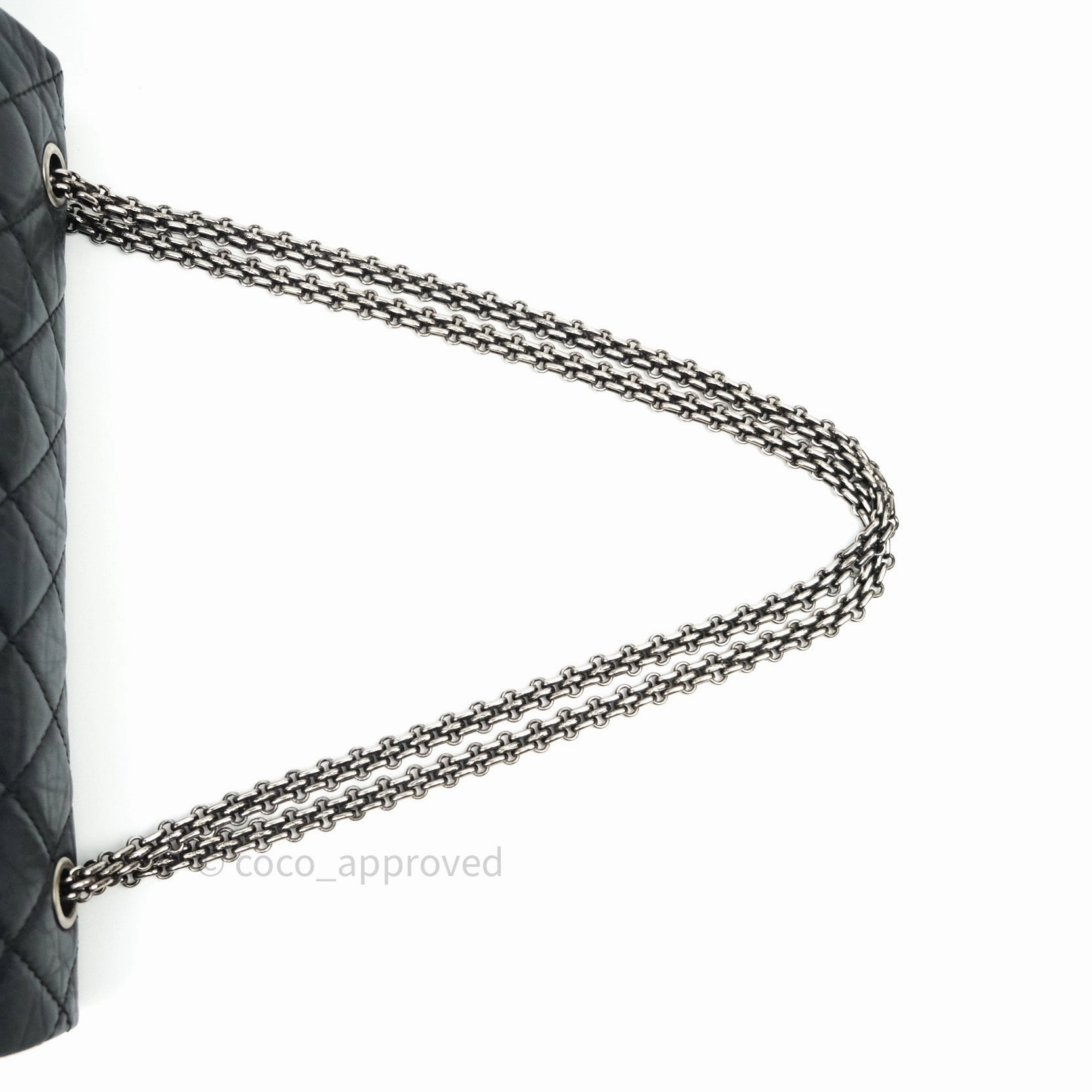Chanel Reissue Quilted Aged Calfskin Black Ruthenium Hardware 227