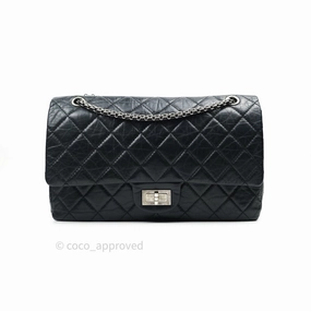 Chanel Reissue Quilted Aged Calfskin Black Ruthenium Hardware 227