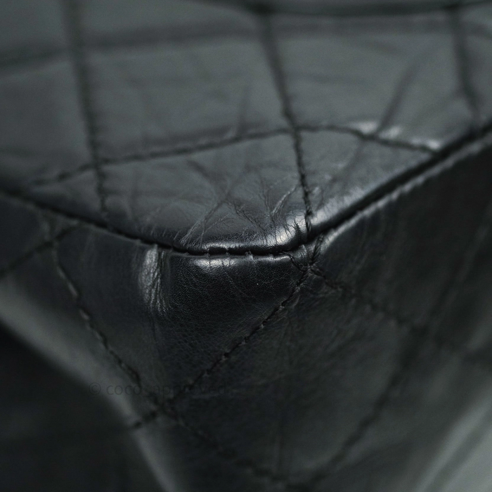 Chanel Reissue Quilted Aged Calfskin Black Ruthenium Hardware 227