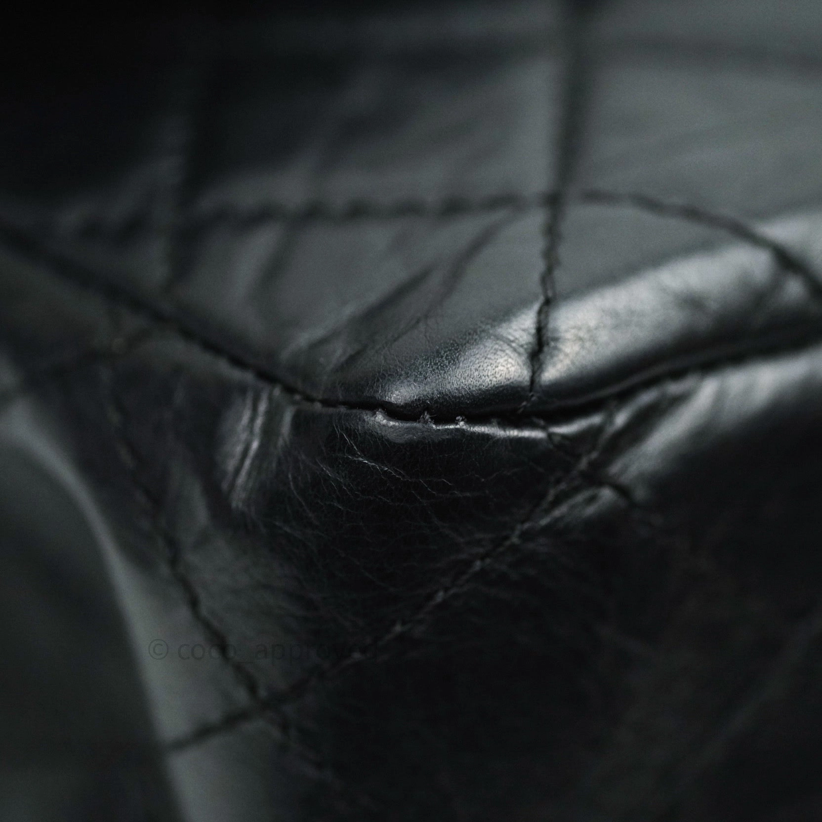 Chanel Reissue Quilted Aged Calfskin Black Ruthenium Hardware 227