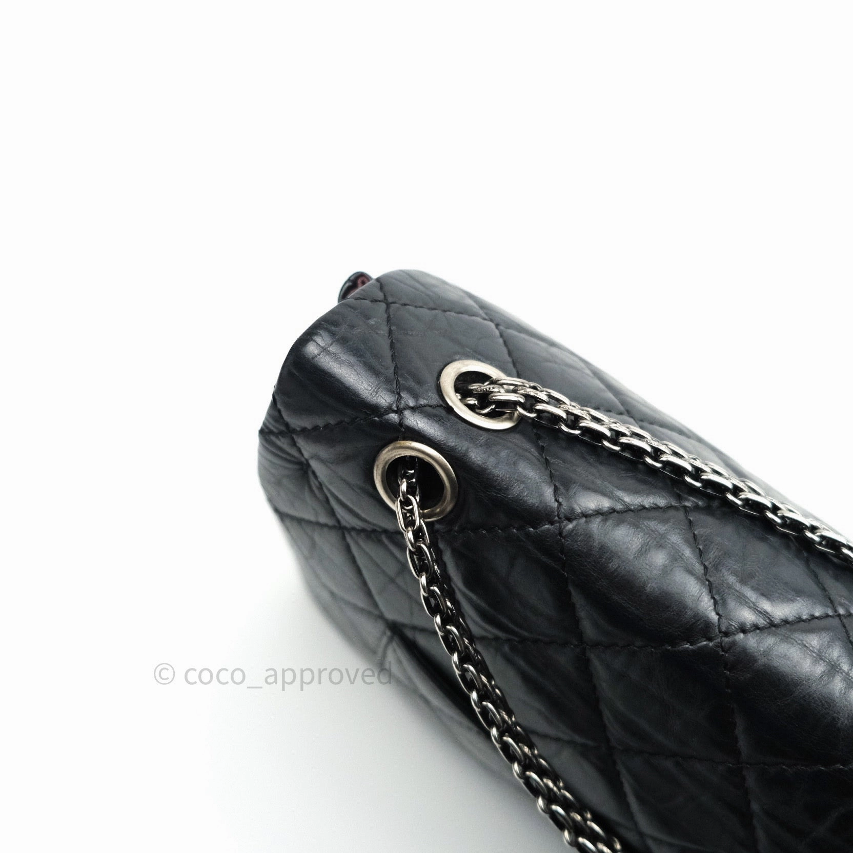 Chanel Reissue Quilted Aged Calfskin Black Ruthenium Hardware 227