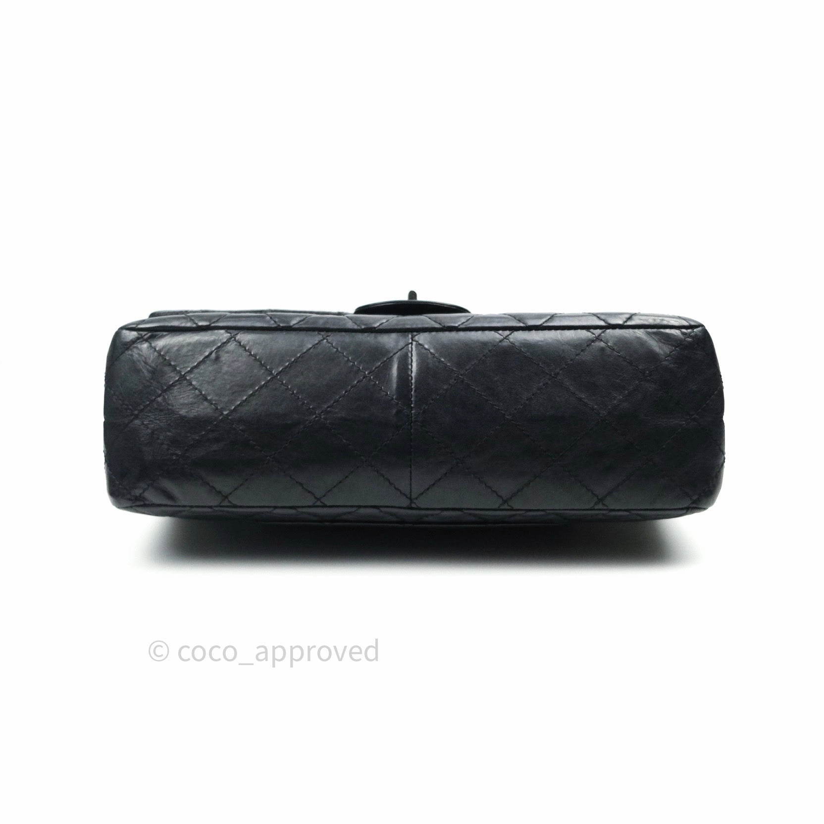 Chanel Reissue Quilted Aged Calfskin Black Ruthenium Hardware 227