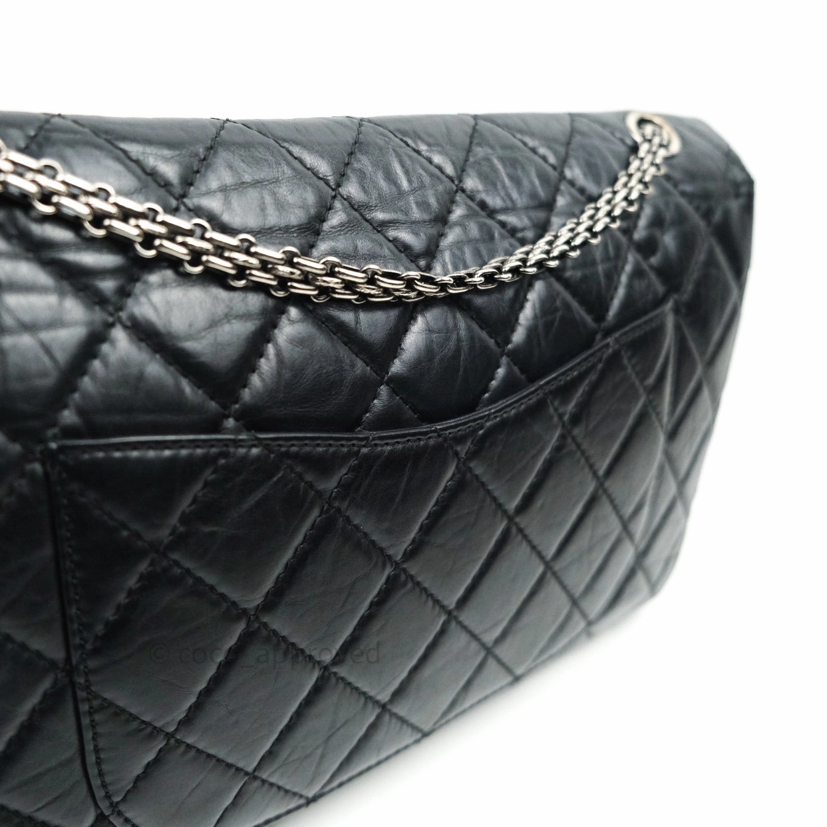 Chanel Reissue Quilted Aged Calfskin Black Ruthenium Hardware 227