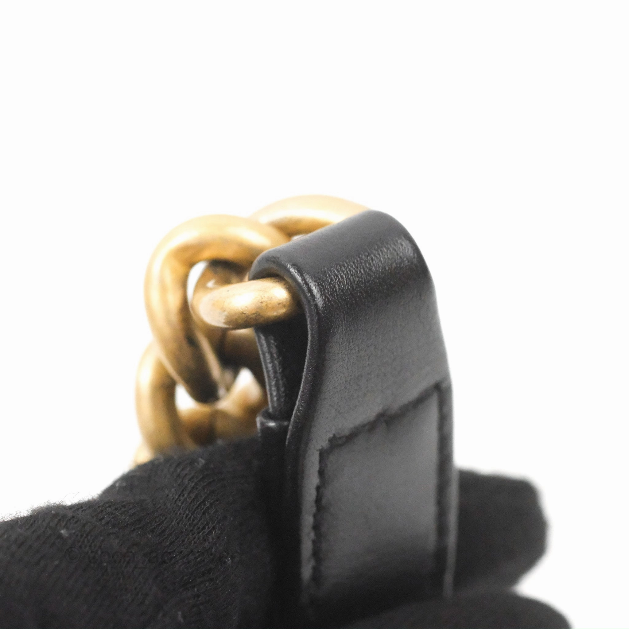 Chanel Small Boy Black Calfskin Gold Hardware