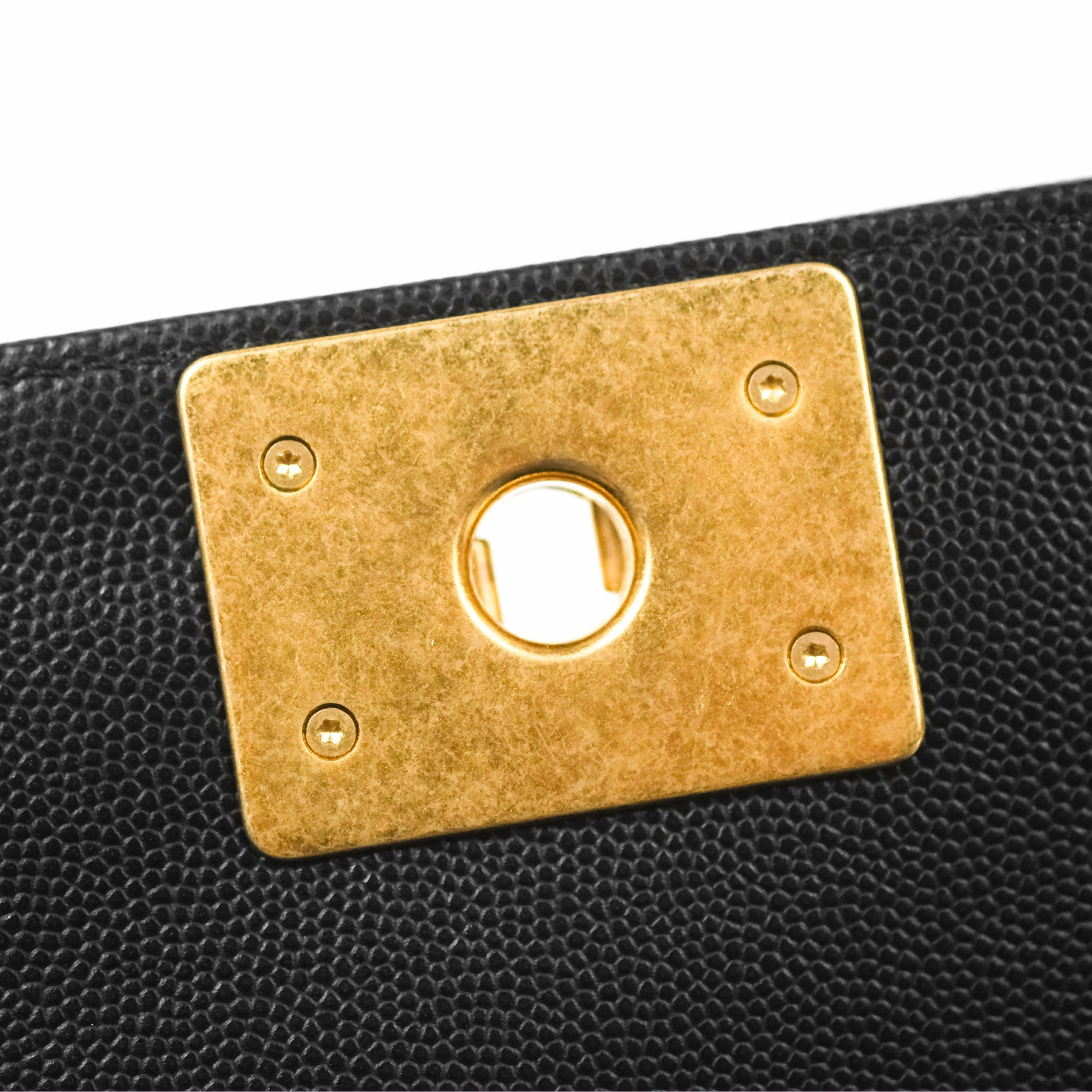 Chanel Small Boy Black Caviar Gold Hardware