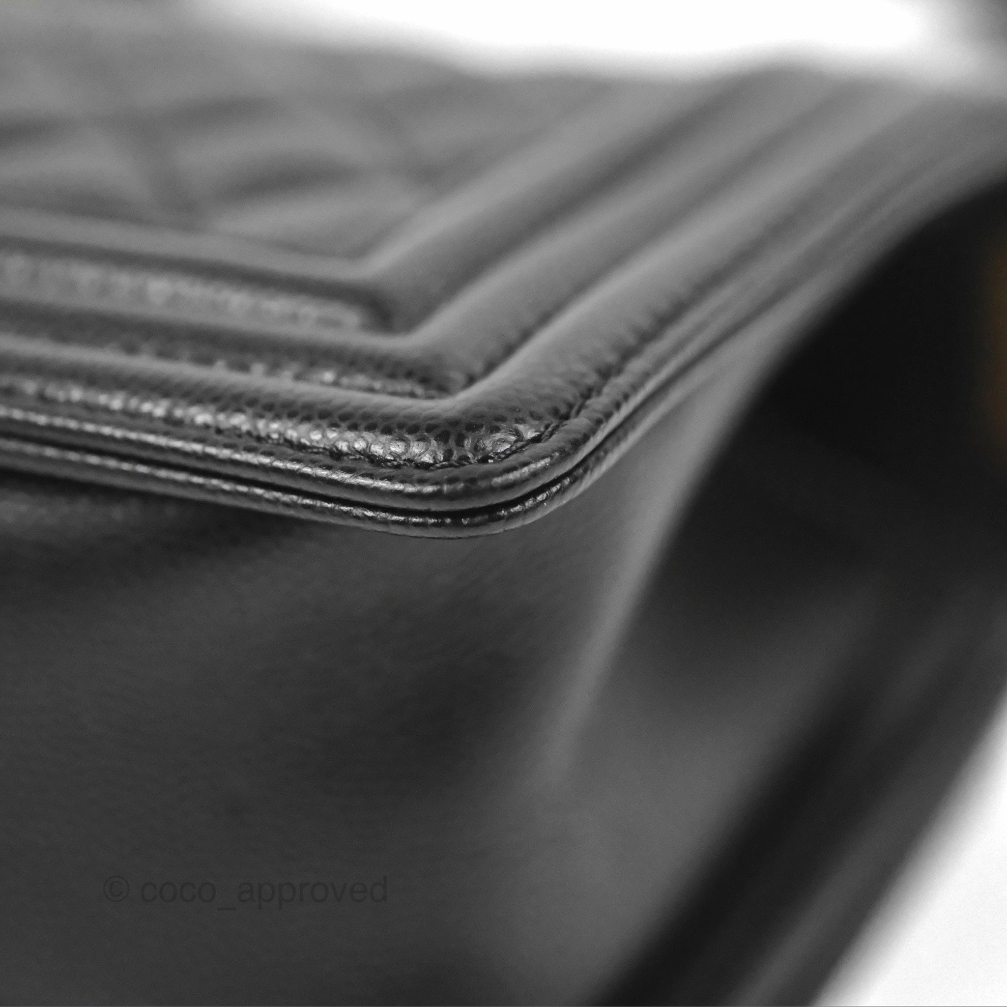 Chanel Small Boy Black Caviar Gold Hardware