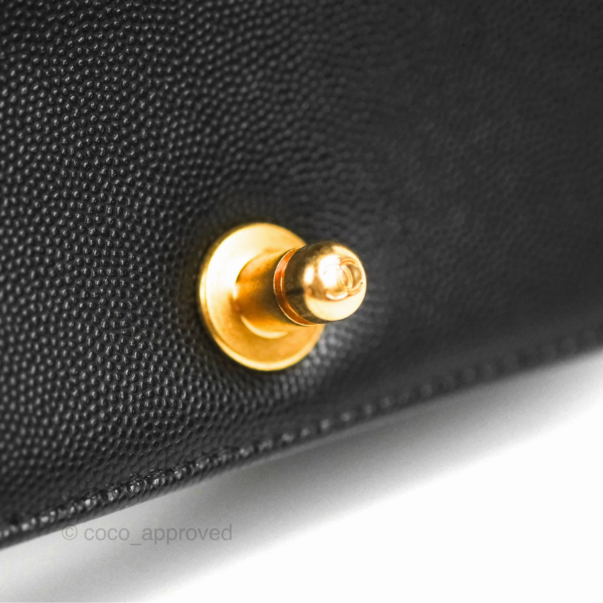 Chanel Small Boy Black Caviar Gold Hardware