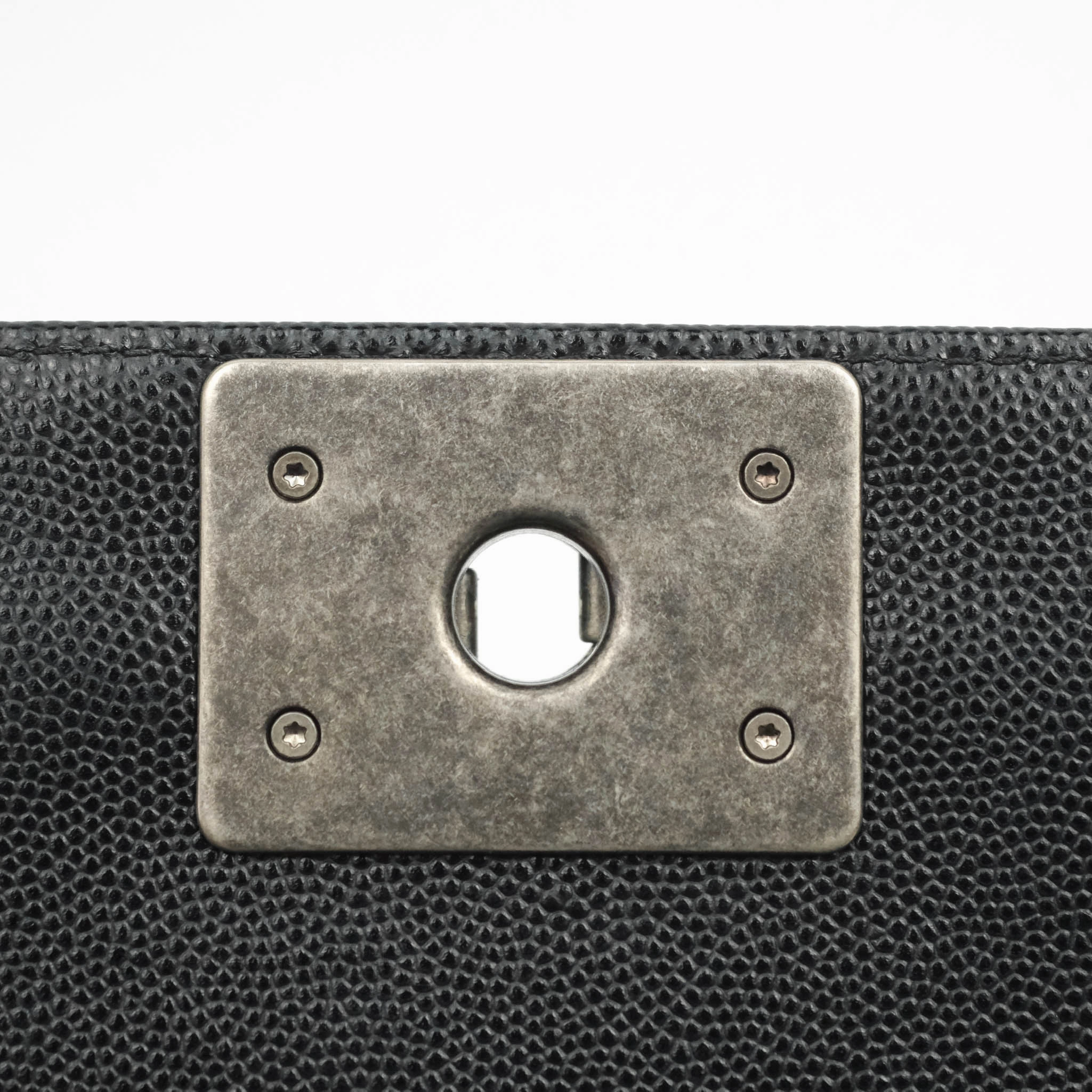 Chanel Small Boy Black Caviar Ruthenium Hardware