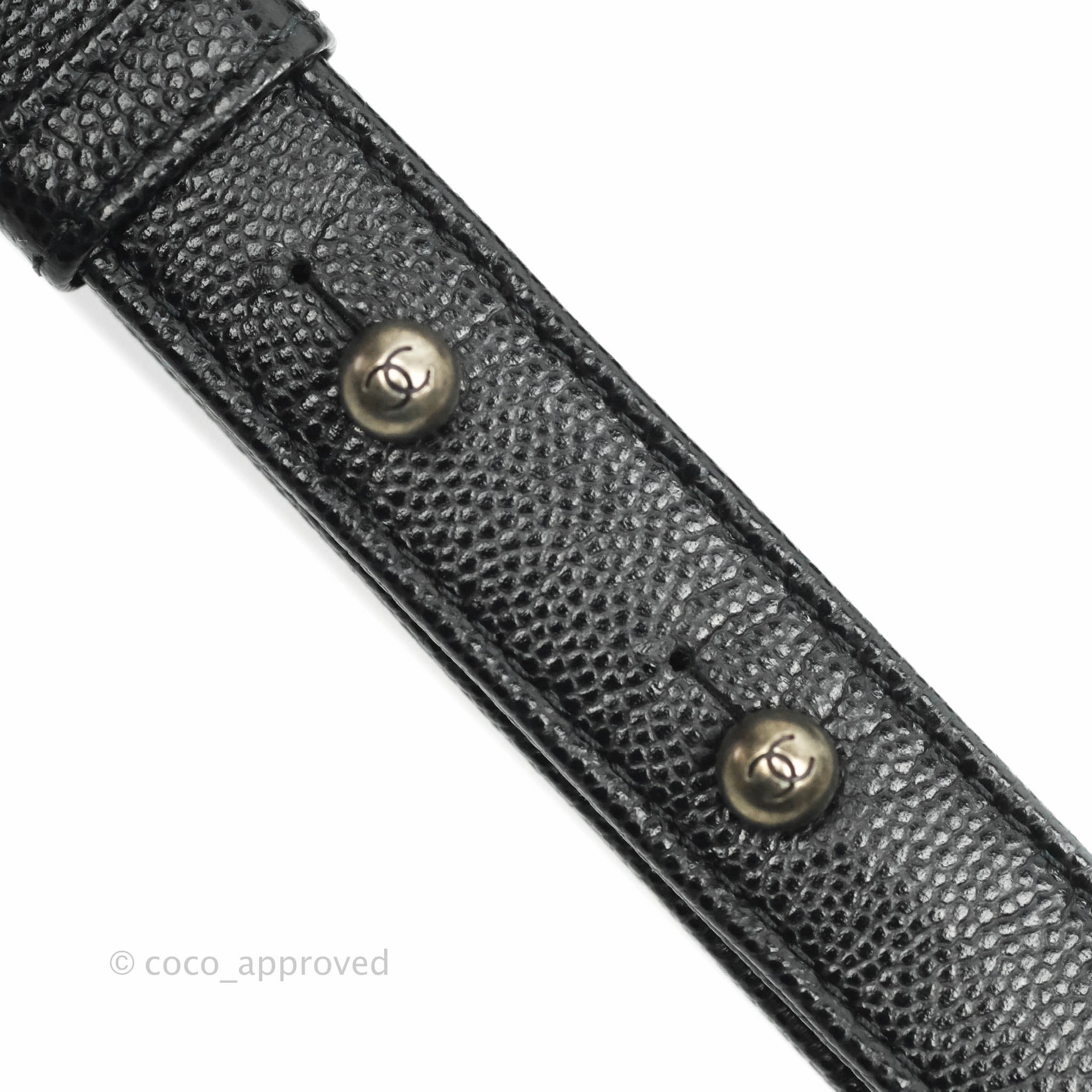 Chanel Small Boy Black Caviar Ruthenium Hardware