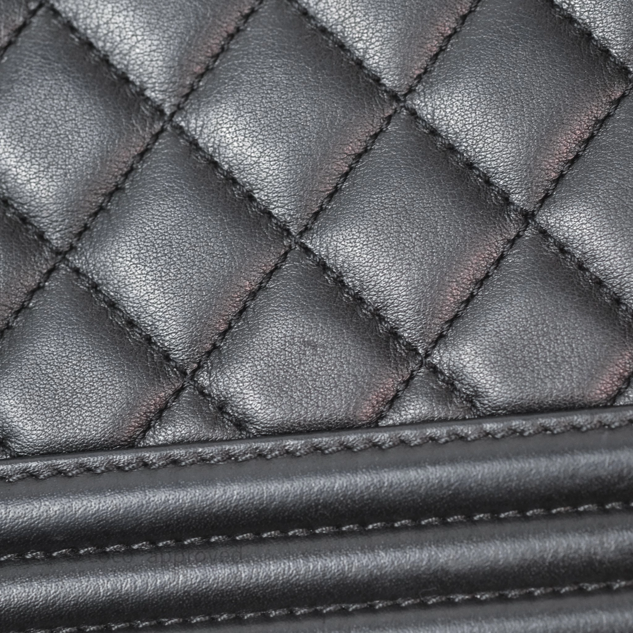 Chanel Small Boy Black Lambskin Ruthenium Hardware