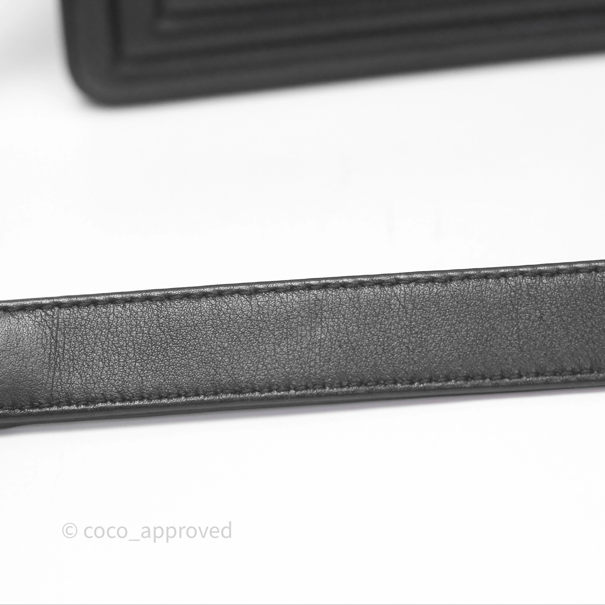 Chanel Small Boy Black Lambskin Ruthenium Hardware