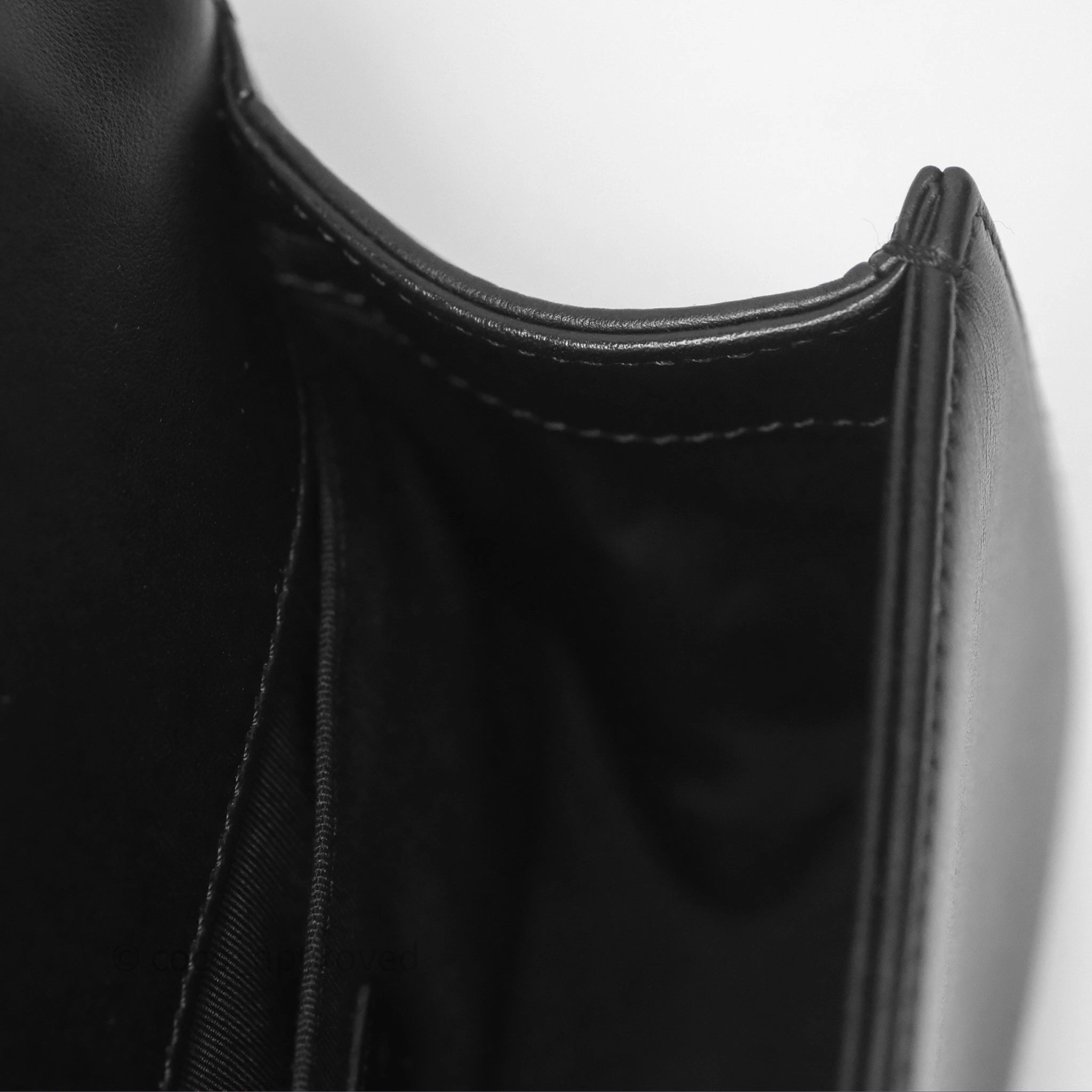 Chanel Small Boy Black Lambskin Ruthenium Hardware