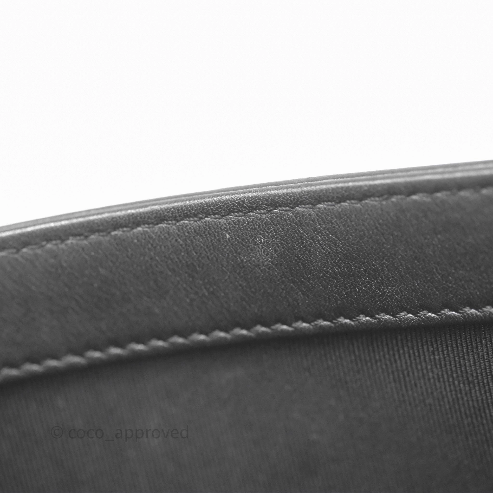 Chanel Small Boy Black Lambskin Ruthenium Hardware