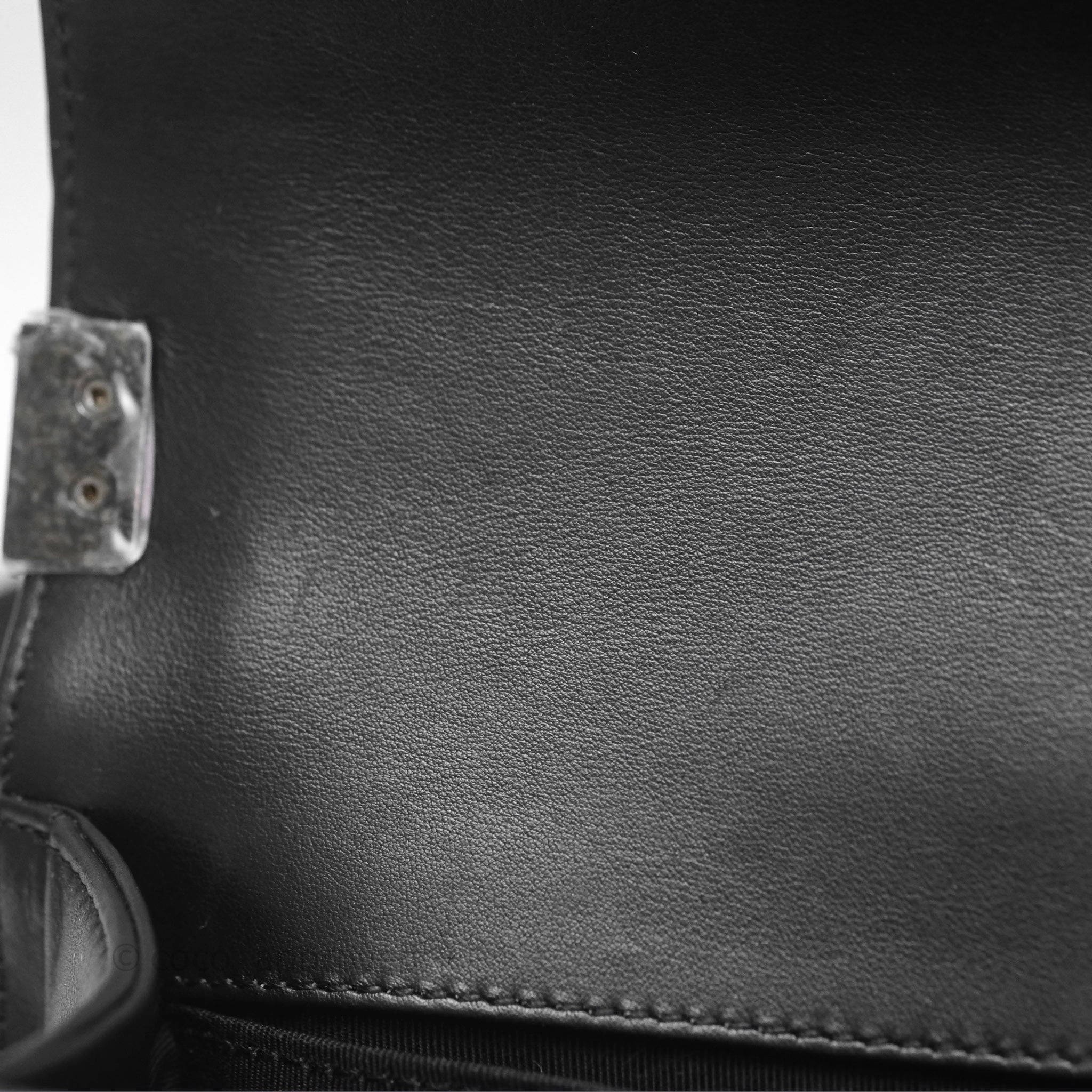 Chanel Small Boy Black Lambskin Ruthenium Hardware