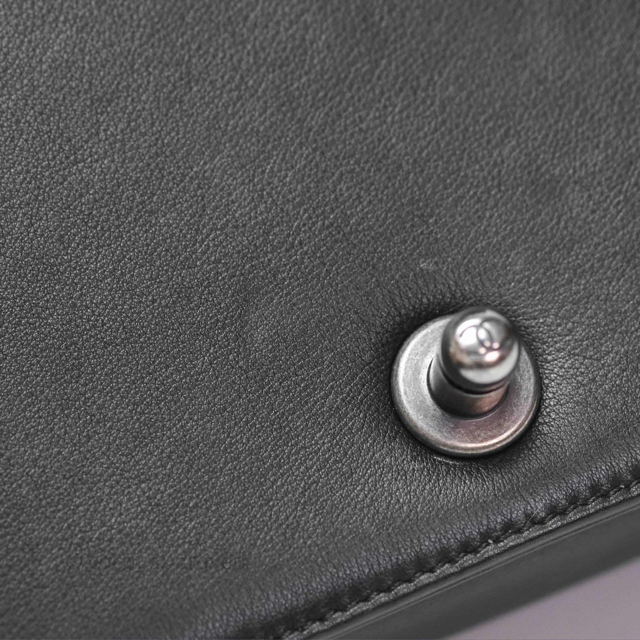 Chanel Small Boy Black Lambskin Ruthenium Hardware
