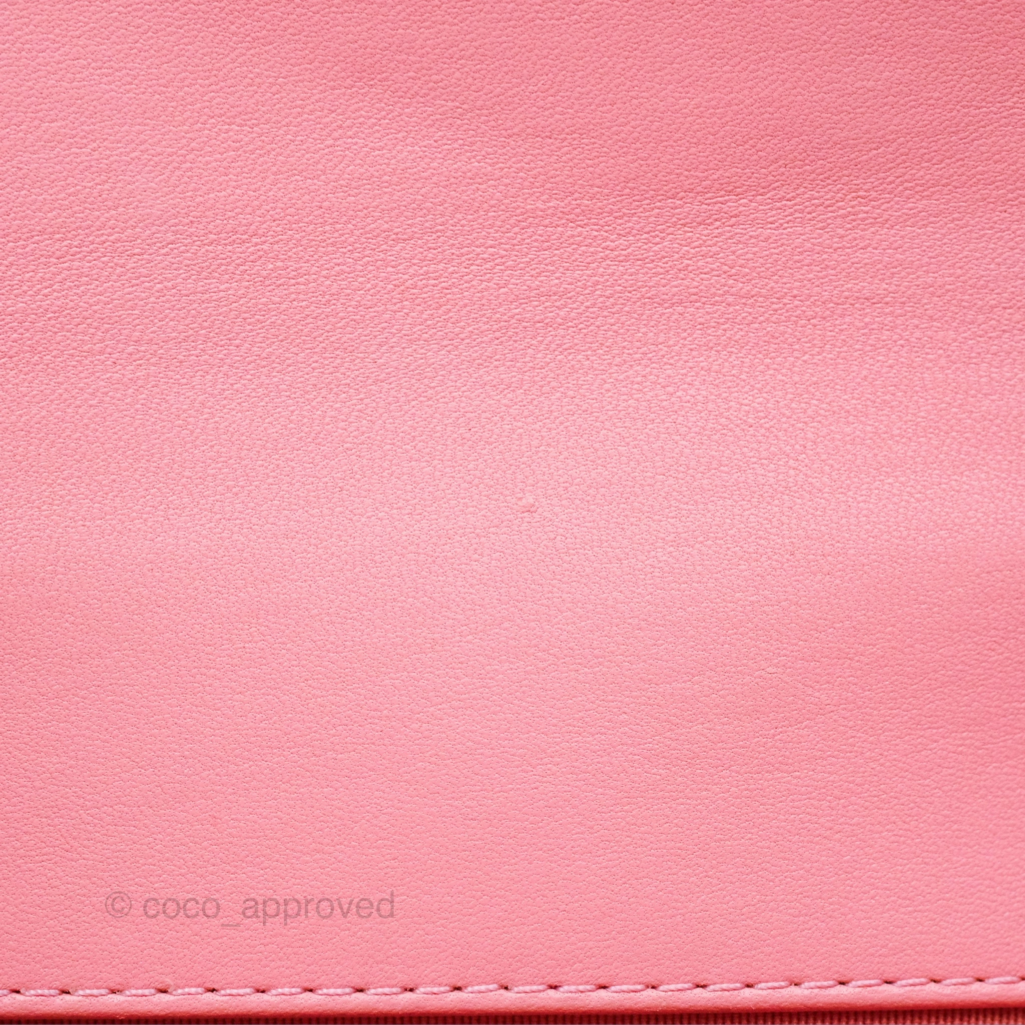 Chanel Small Boy Chevron Fabric Braided Pink Aged Gold Hardware