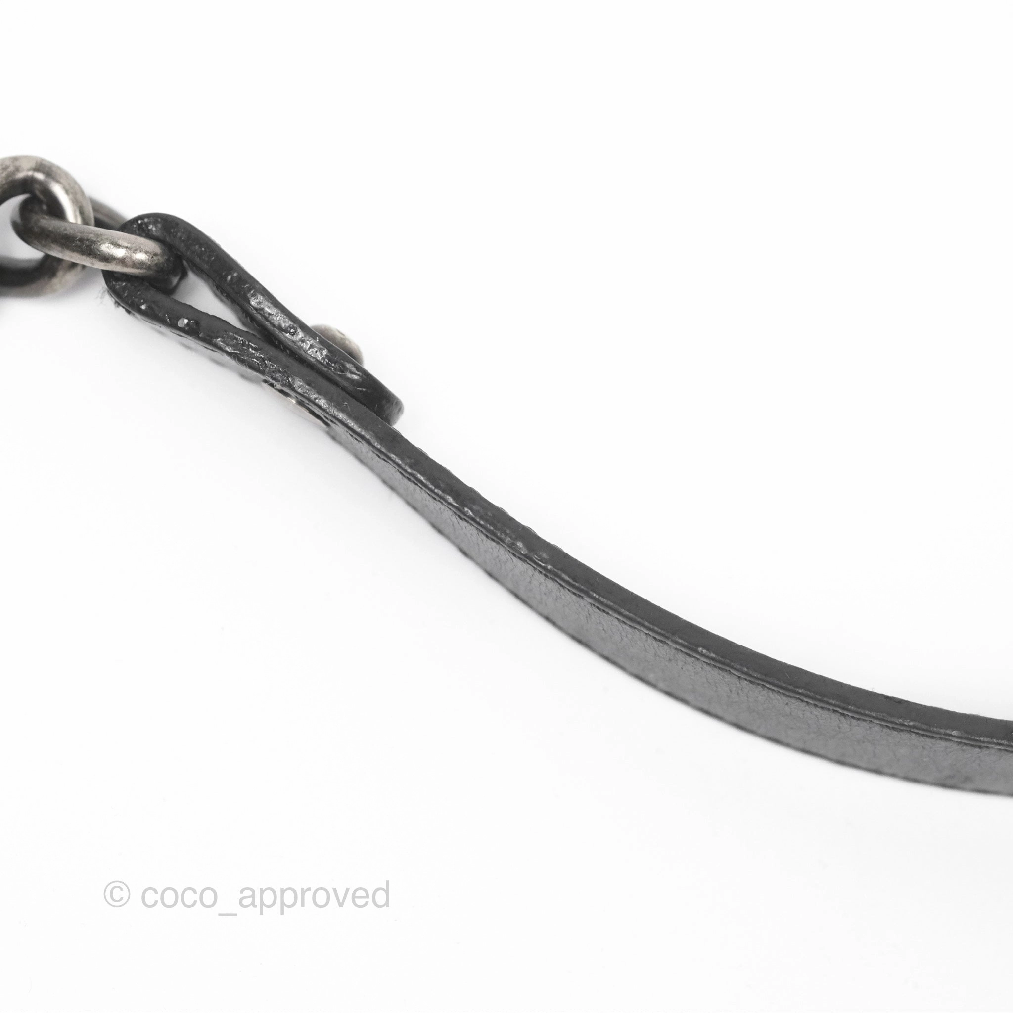 Chanel Small Chain Around Top Handle Boy Black Calfskin Ruthenium Hardware
