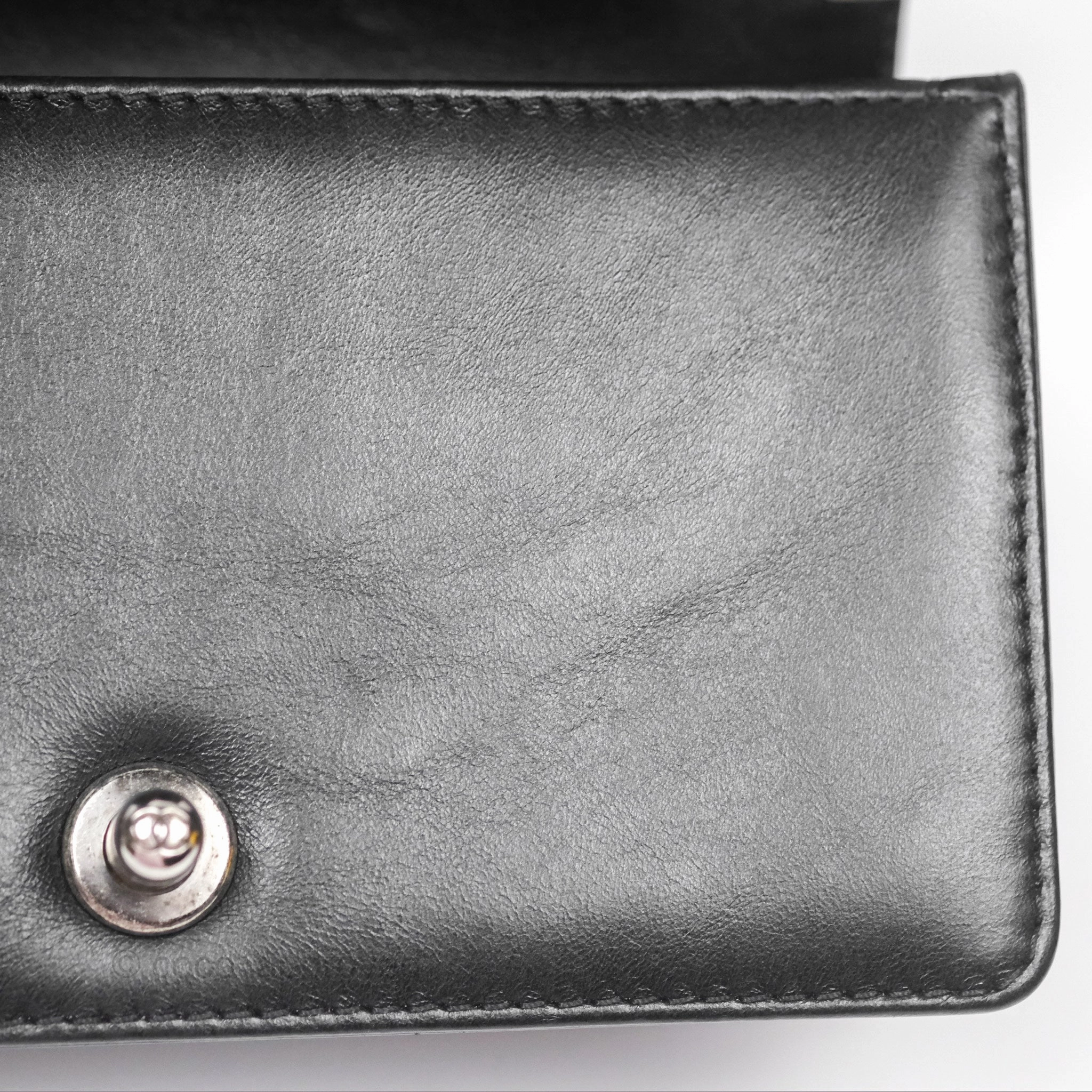 Chanel Small Chain Around Top Handle Boy Black Calfskin Ruthenium Hardware