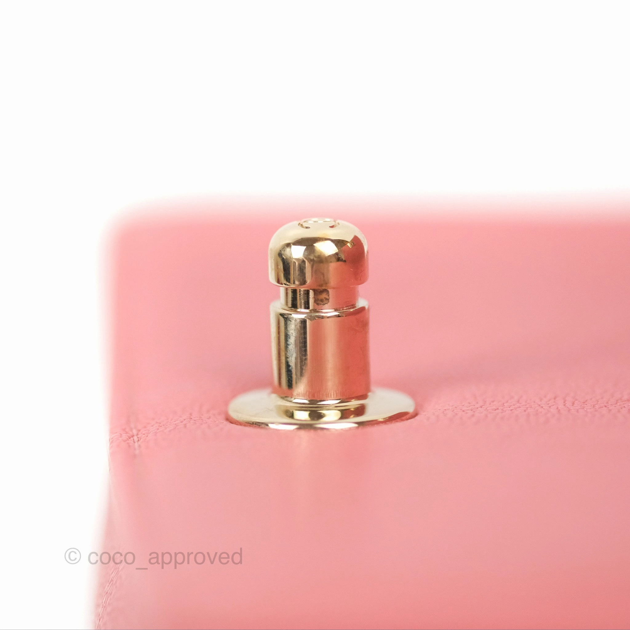 Chanel Small Chevron Boy Pink Caviar Gold Hardware