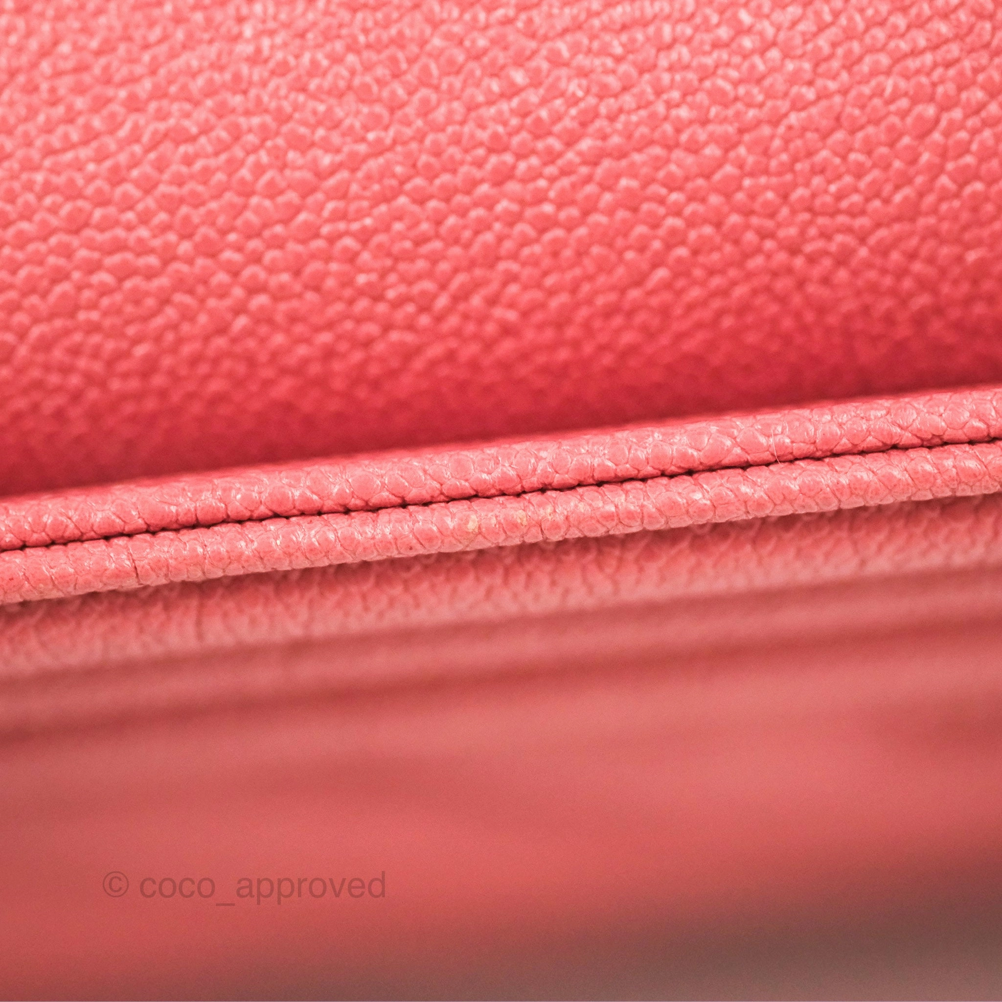 Chanel Small Chevron Boy Pink Caviar Gold Hardware