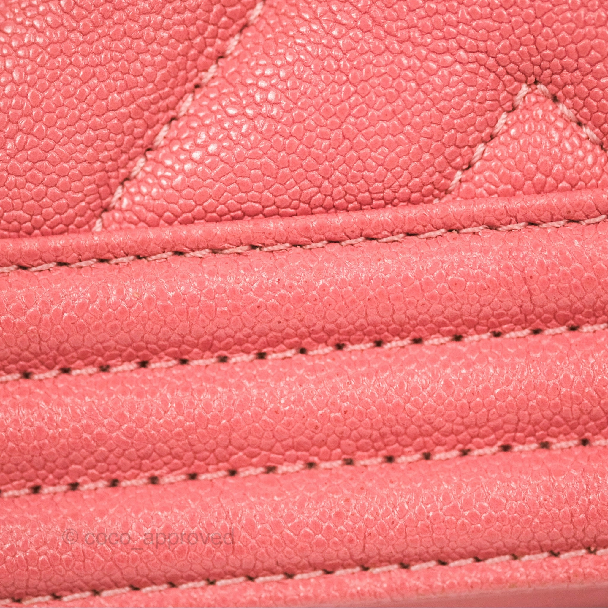 Chanel Small Chevron Boy Pink Caviar Gold Hardware