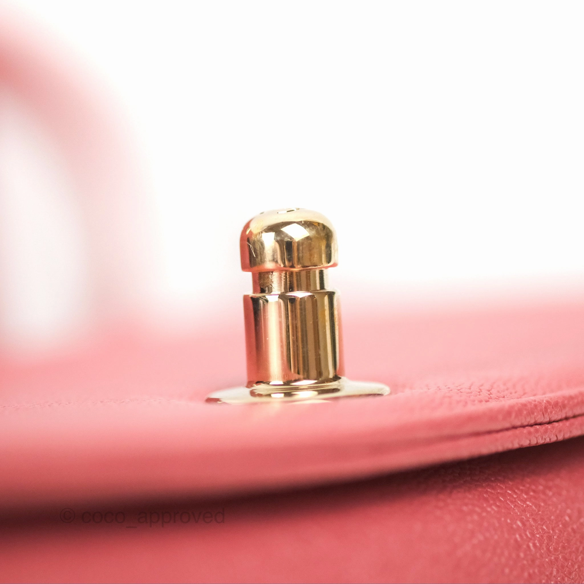 Chanel Small Chevron Boy Pink Caviar Gold Hardware