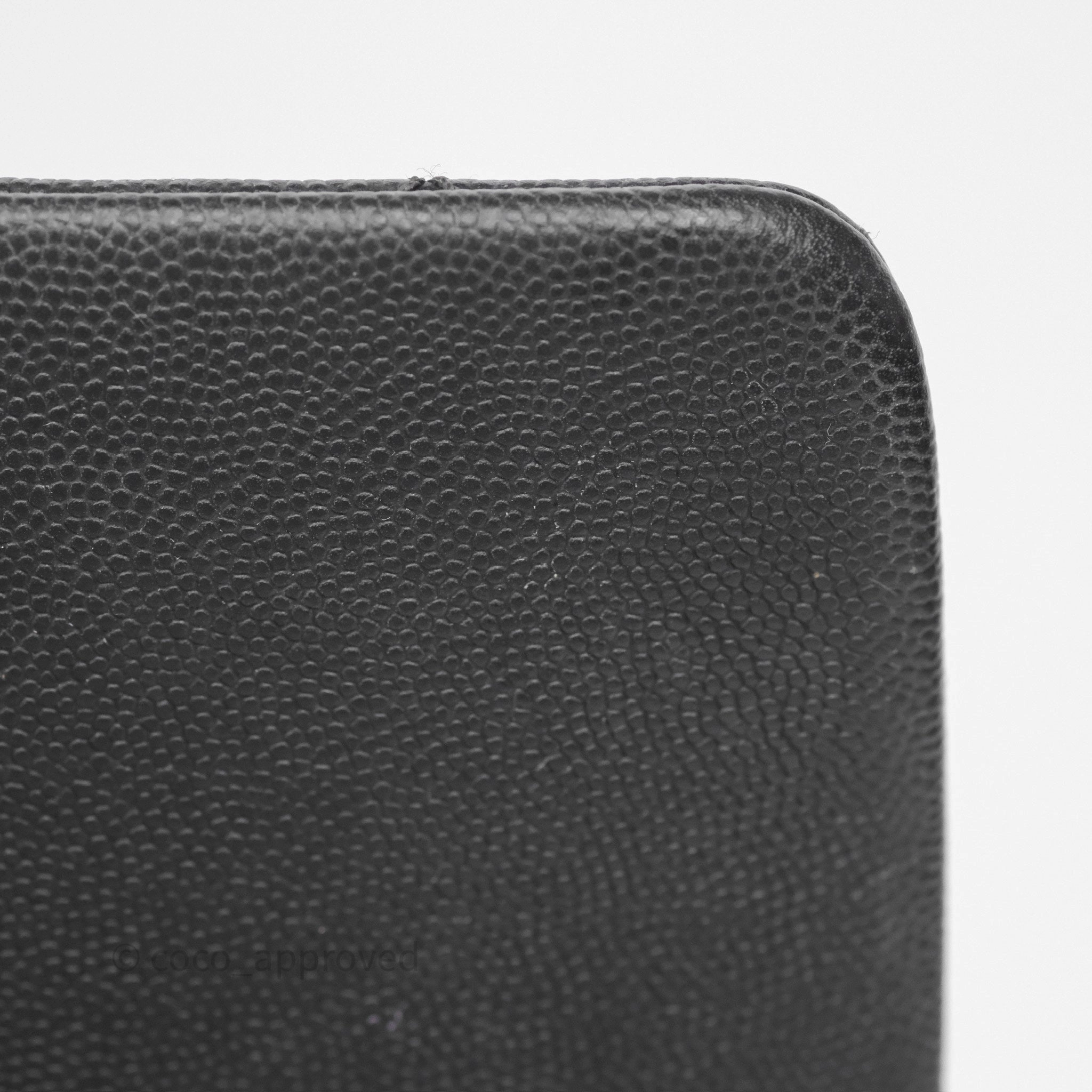 Chanel Small Coco Handle Black Caviar Gold Hardware Lizard Embossed Handle