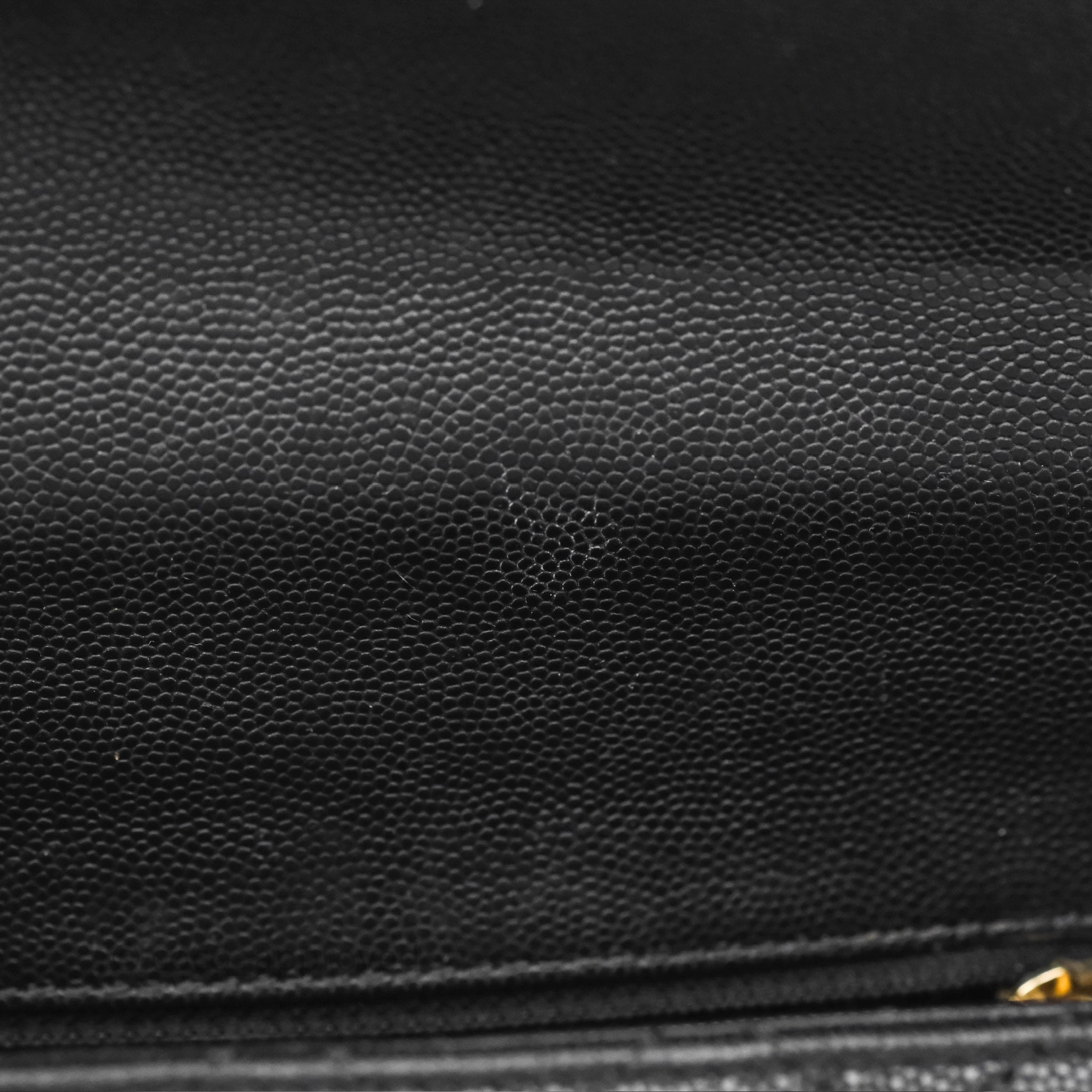 Chanel Small Coco Handle Black Caviar Gold Hardware Lizard Embossed Handle