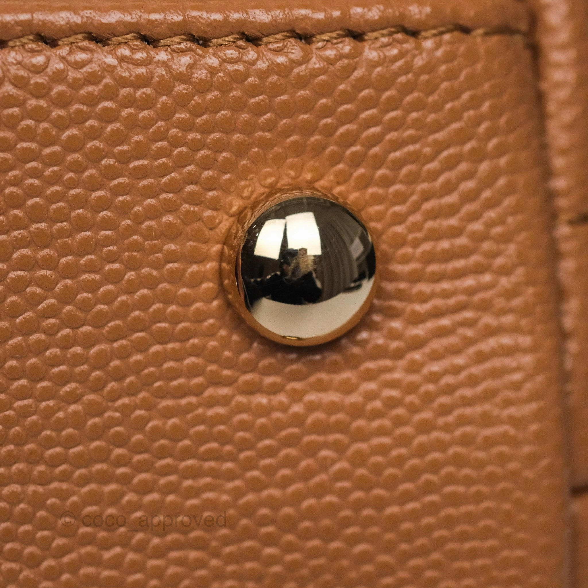 Chanel Small Coco Handle Caramel Beige Caviar Gold Hardware