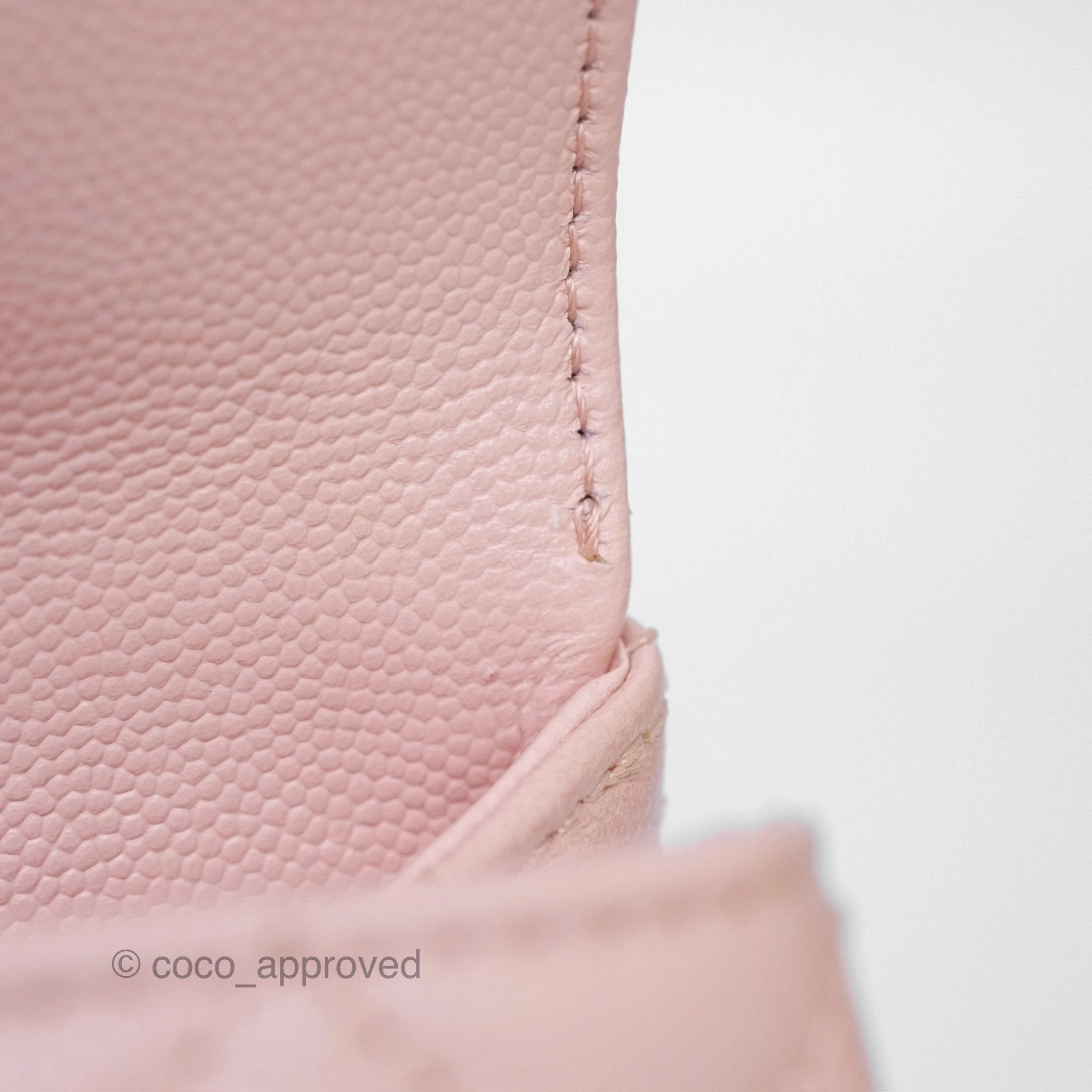 Chanel Small Coco Handle Pink Caviar Gold Hardware