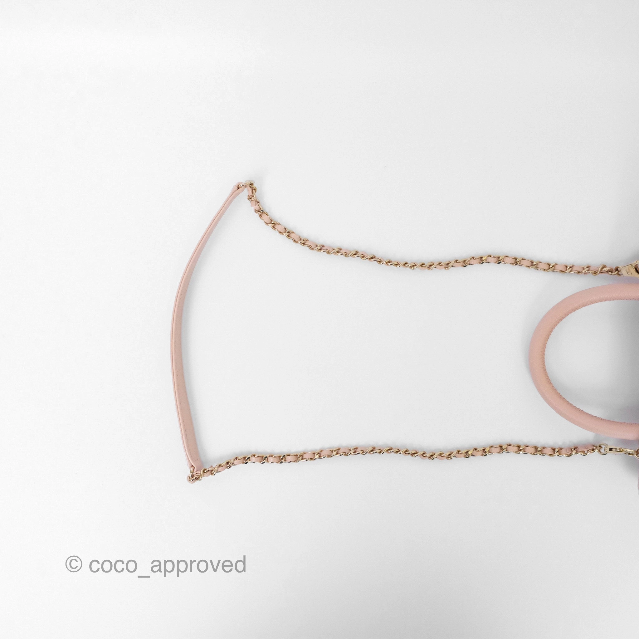 Chanel Small Coco Handle Pink Caviar Gold Hardware