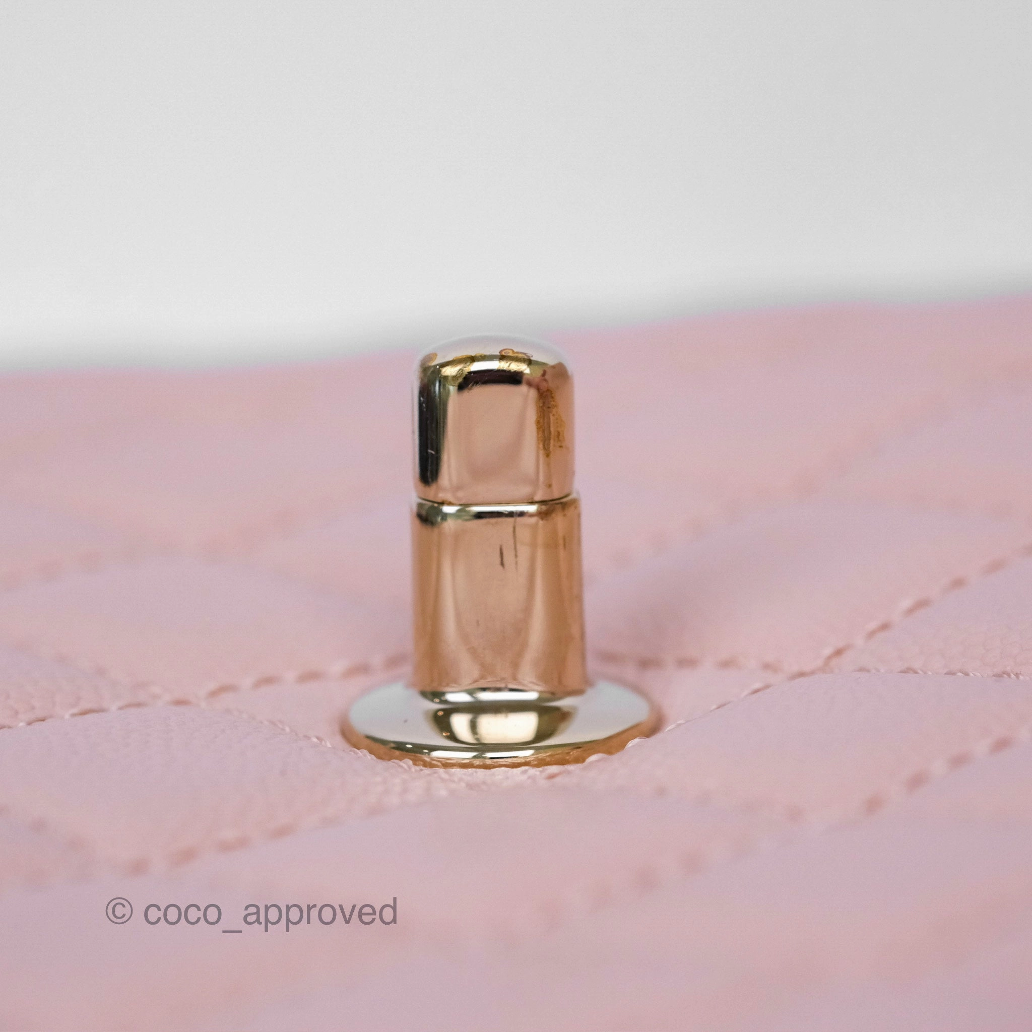Chanel Small Coco Handle Pink Caviar Gold Hardware