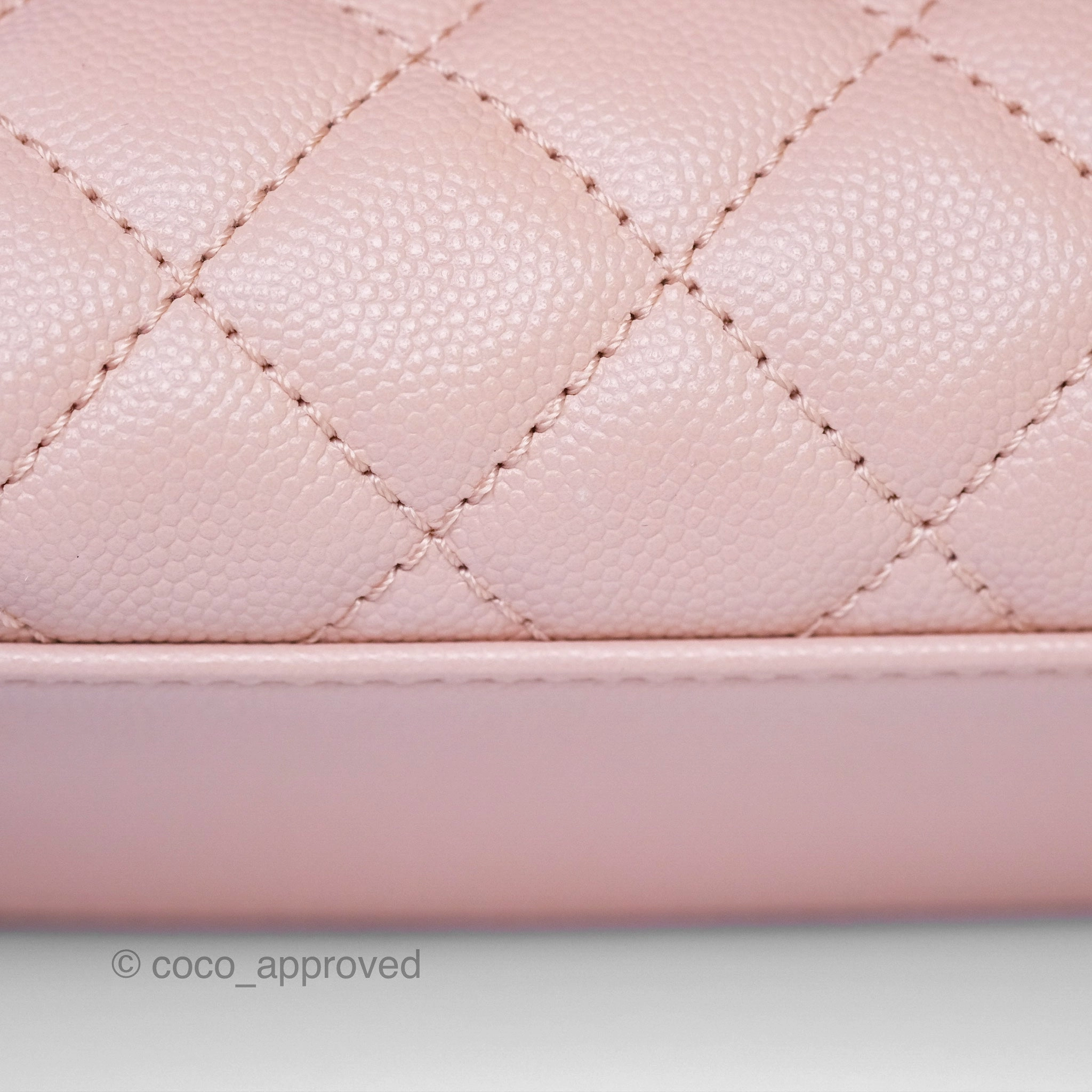 Chanel Small Coco Handle Pink Caviar Gold Hardware