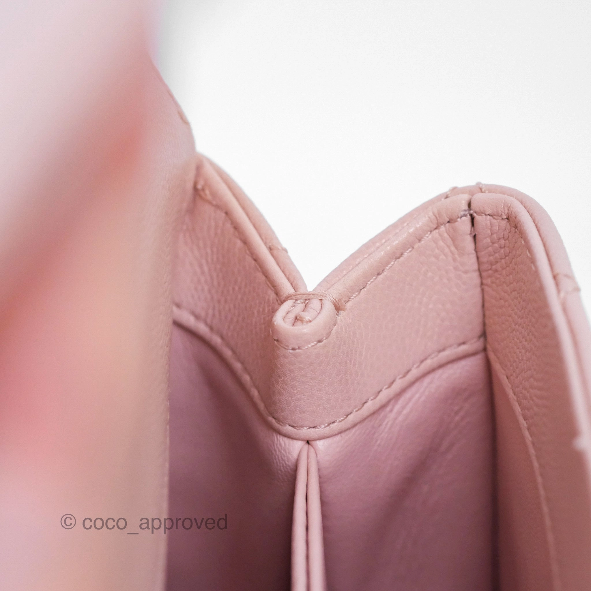 Chanel Small Coco Handle Pink Caviar Gold Hardware