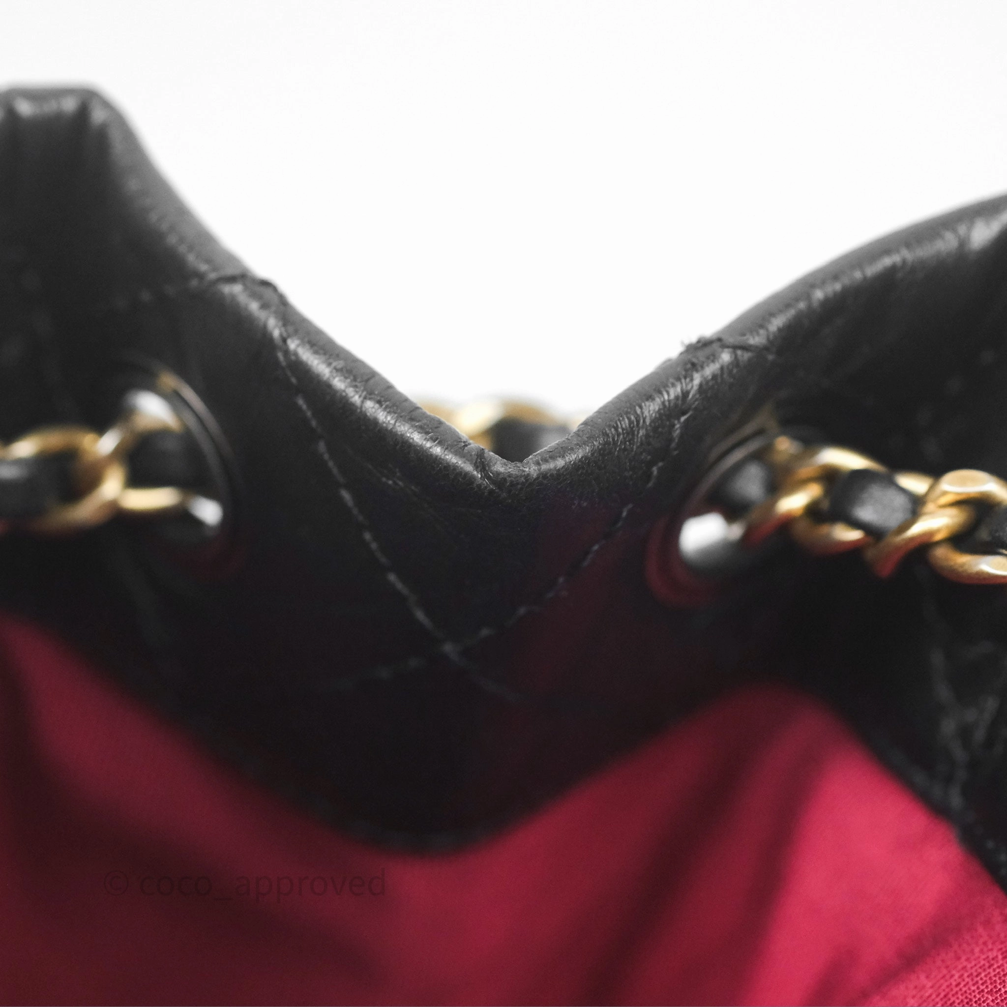 Chanel Small Gabrielle Backpack Black Aged Calfskin