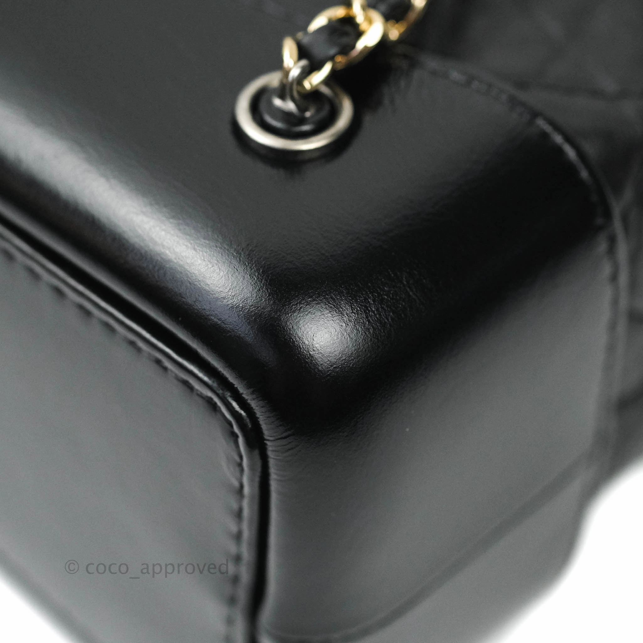 Chanel Small Gabrielle Backpack Black Aged Calfskin