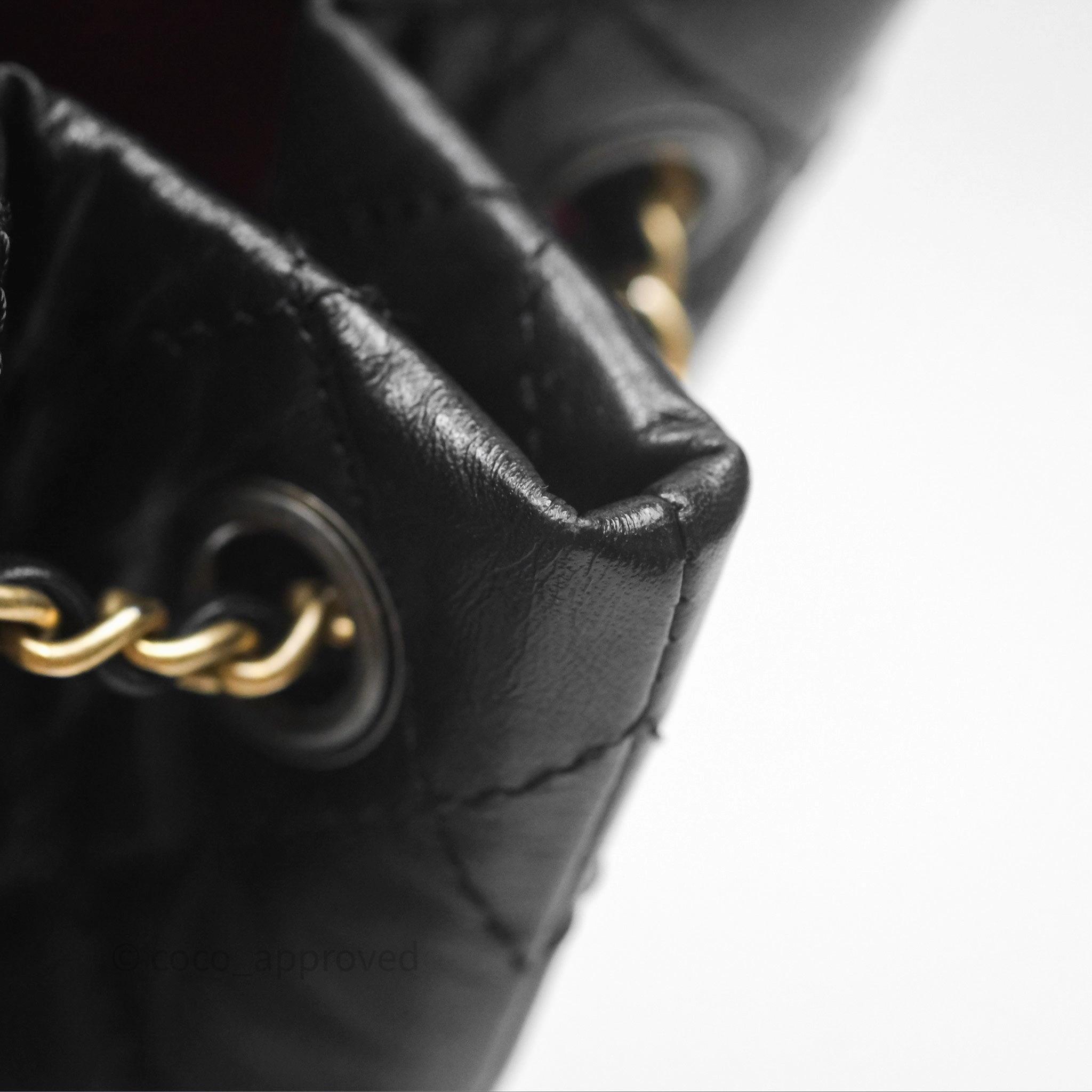 Chanel Small Gabrielle Backpack Black Aged Calfskin