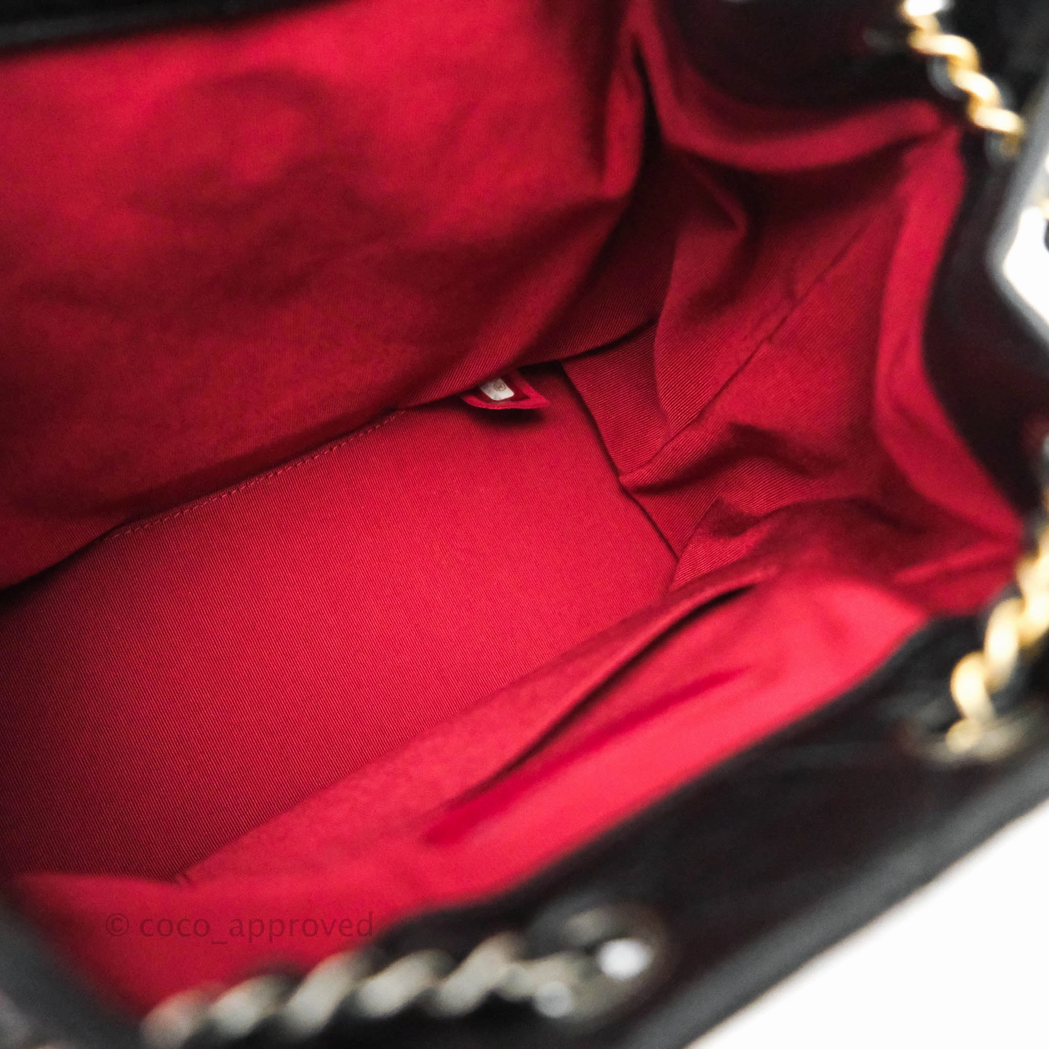 Chanel Small Gabrielle Backpack Black Aged Calfskin