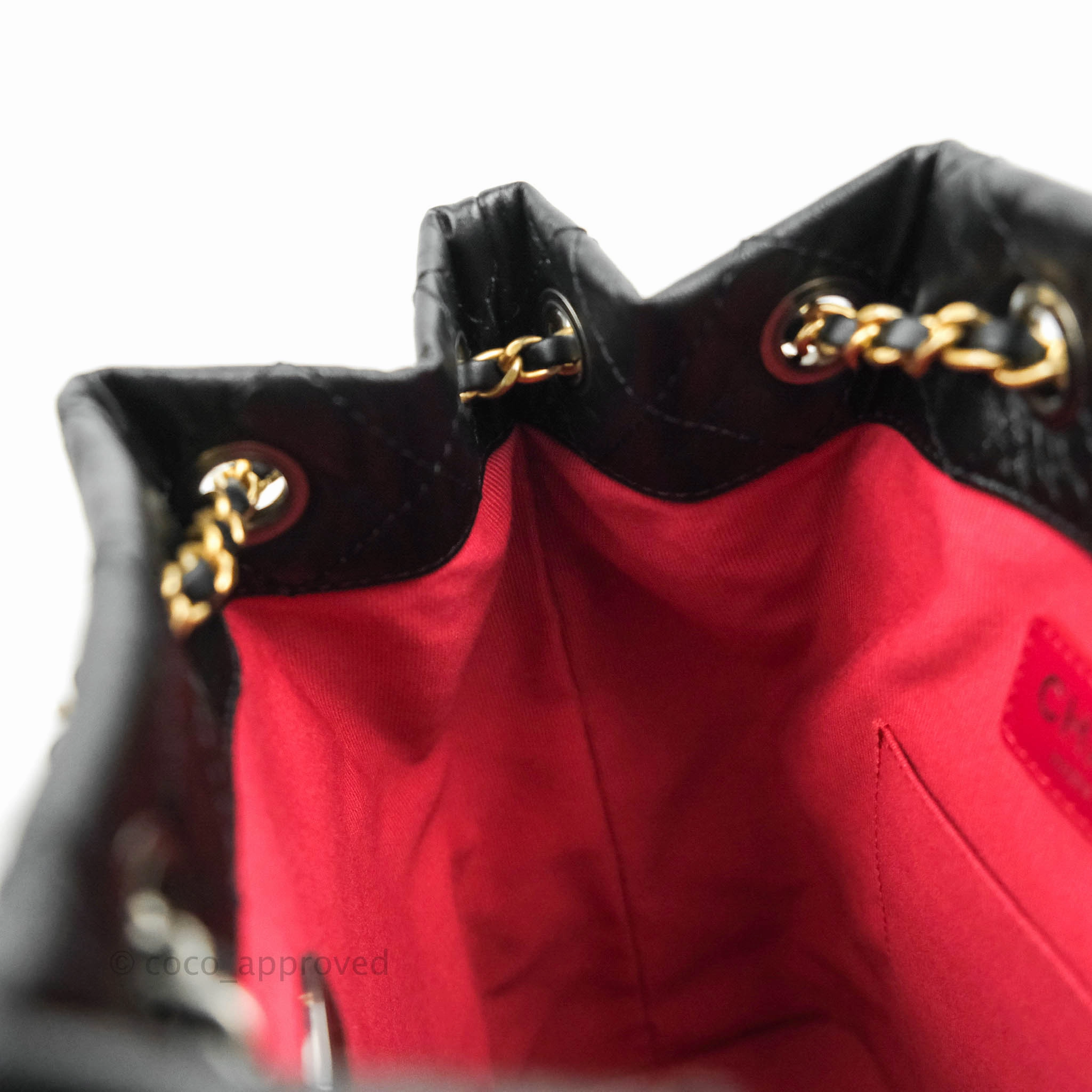 Chanel Small Gabrielle Backpack Black Aged Calfskin