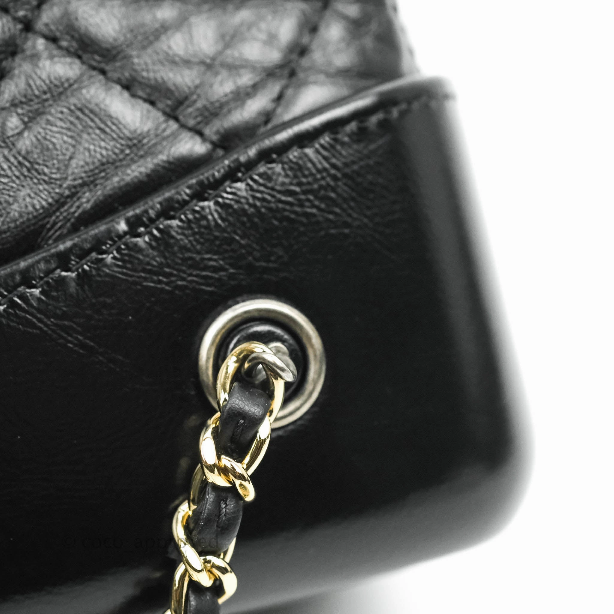 Chanel Small Gabrielle Backpack Black Aged Calfskin