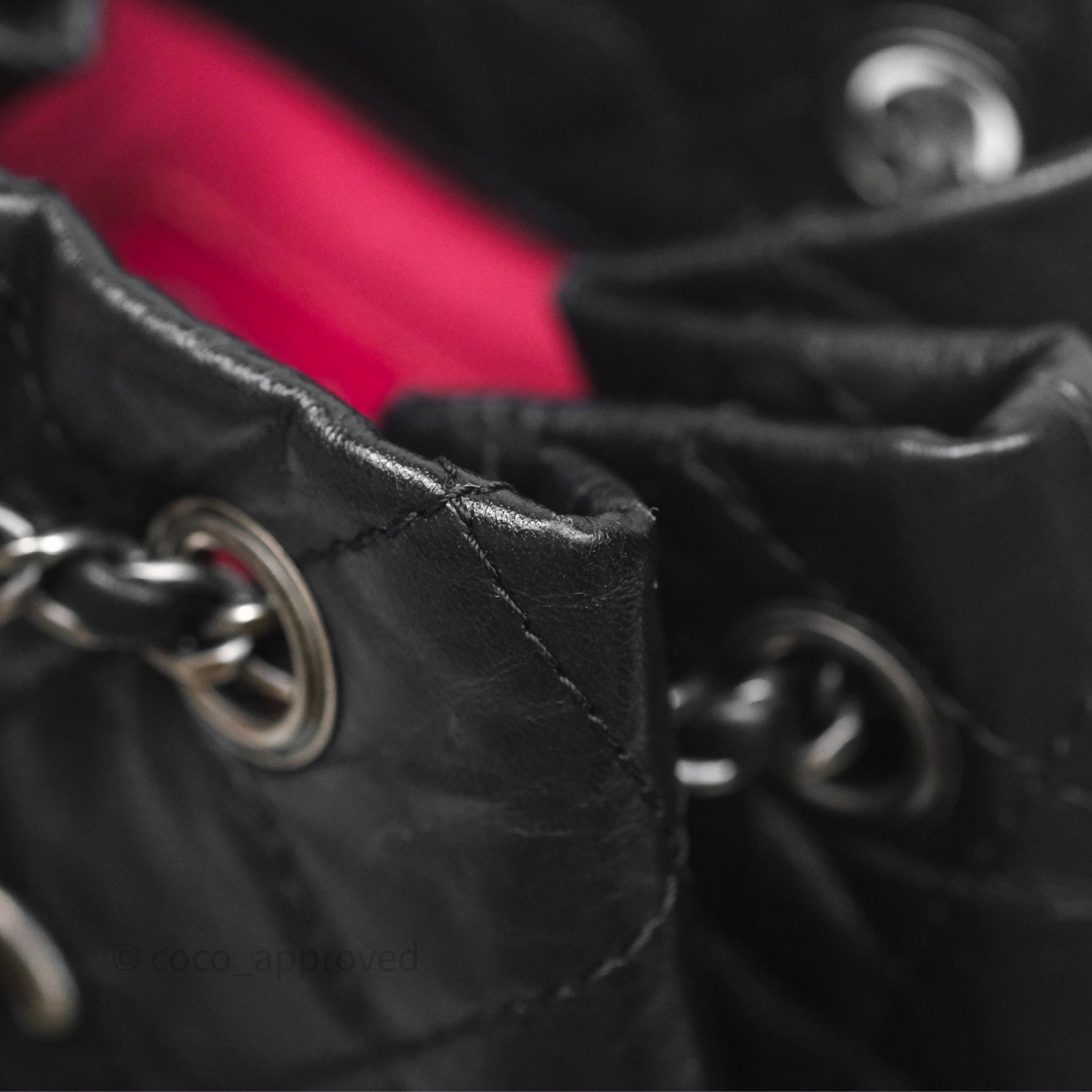 Chanel Small Gabrielle Backpack Black Aged Calfskin