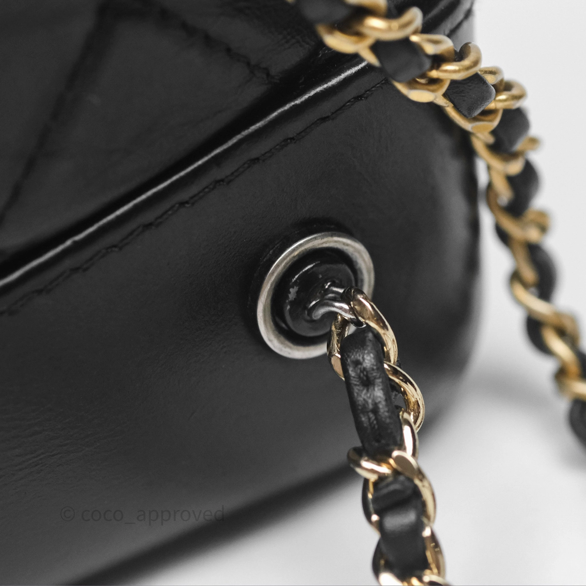 Chanel Small Gabrielle Backpack Black Aged Calfskin