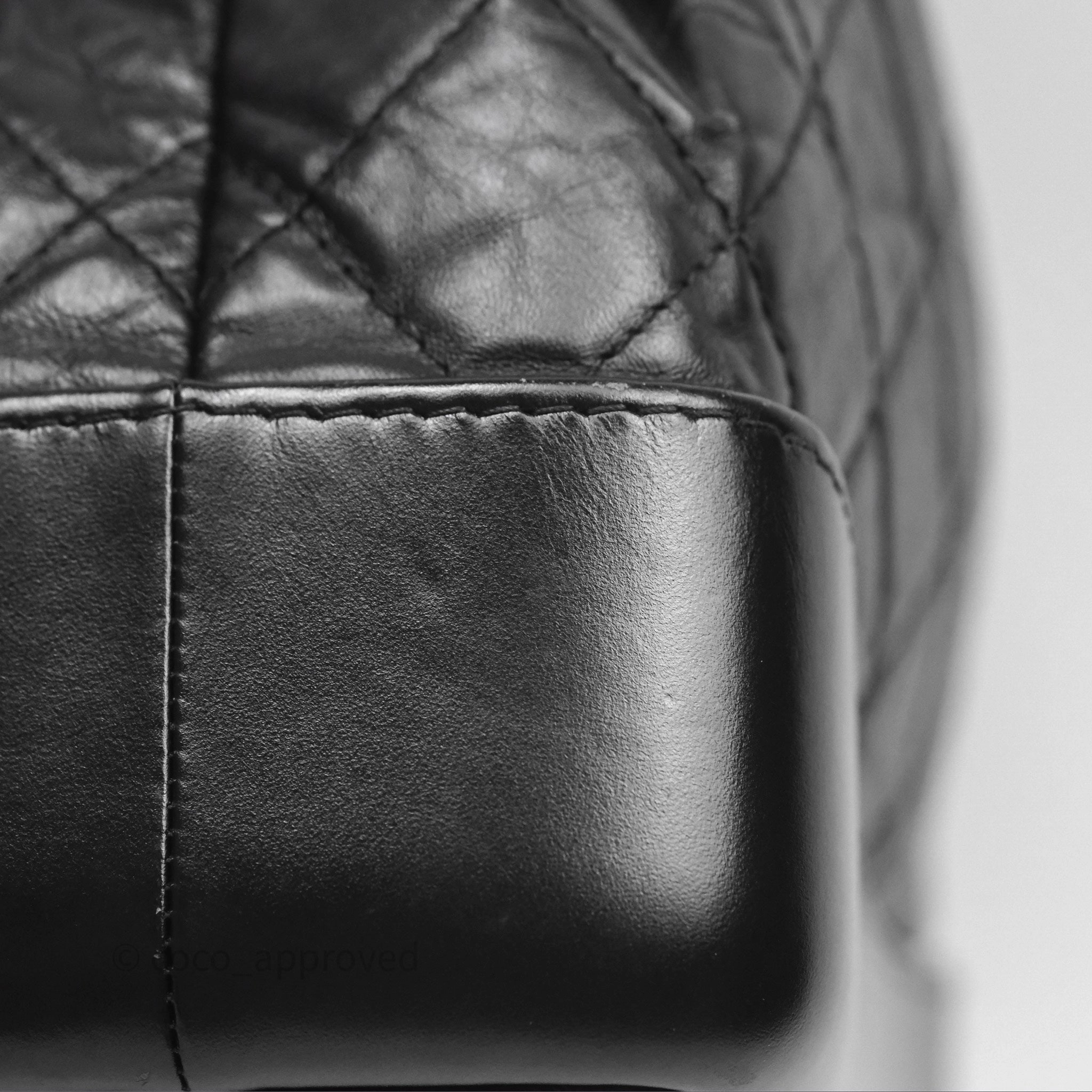 Chanel Small Gabrielle Backpack Black Aged Calfskin