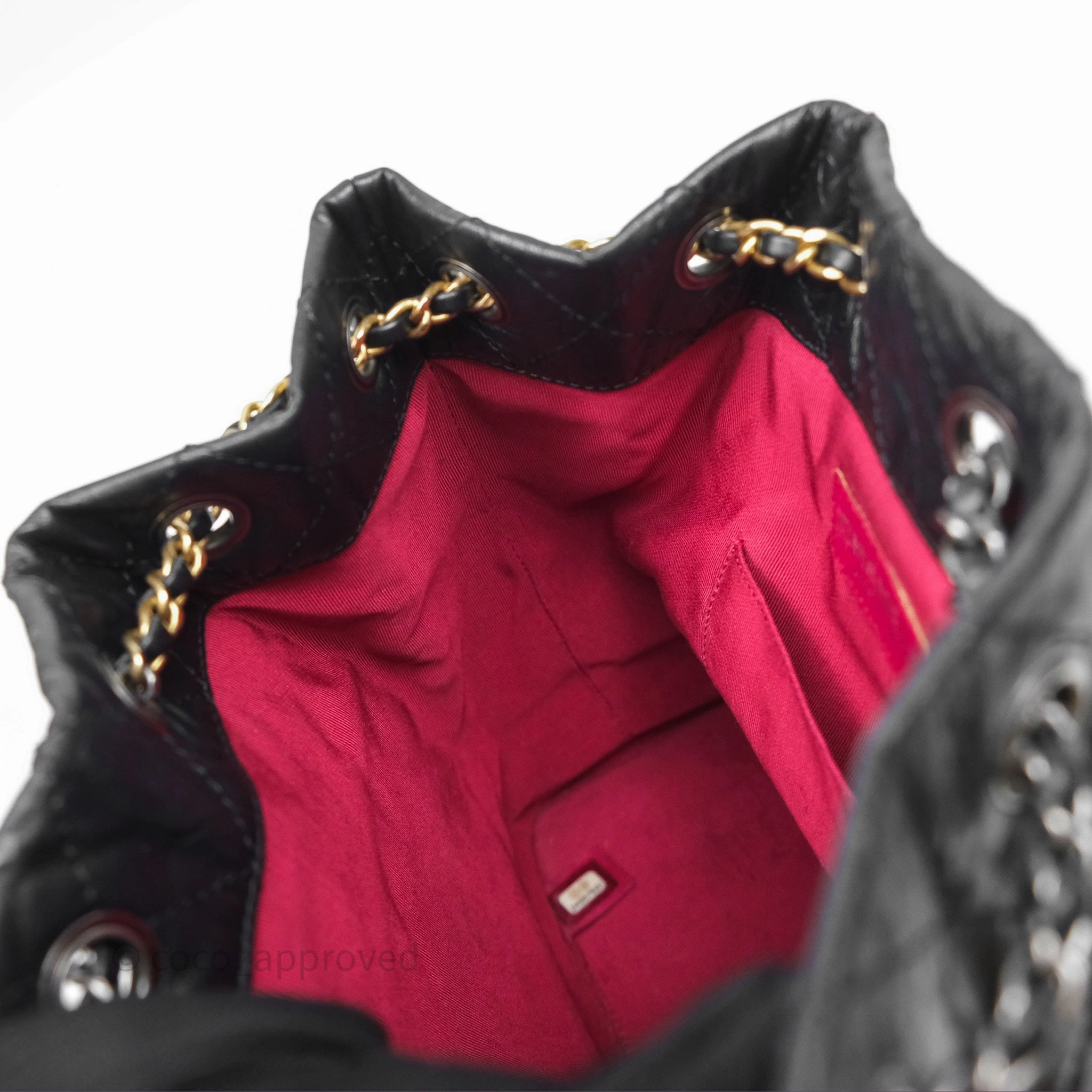 Chanel Small Gabrielle Backpack Black Aged Calfskin