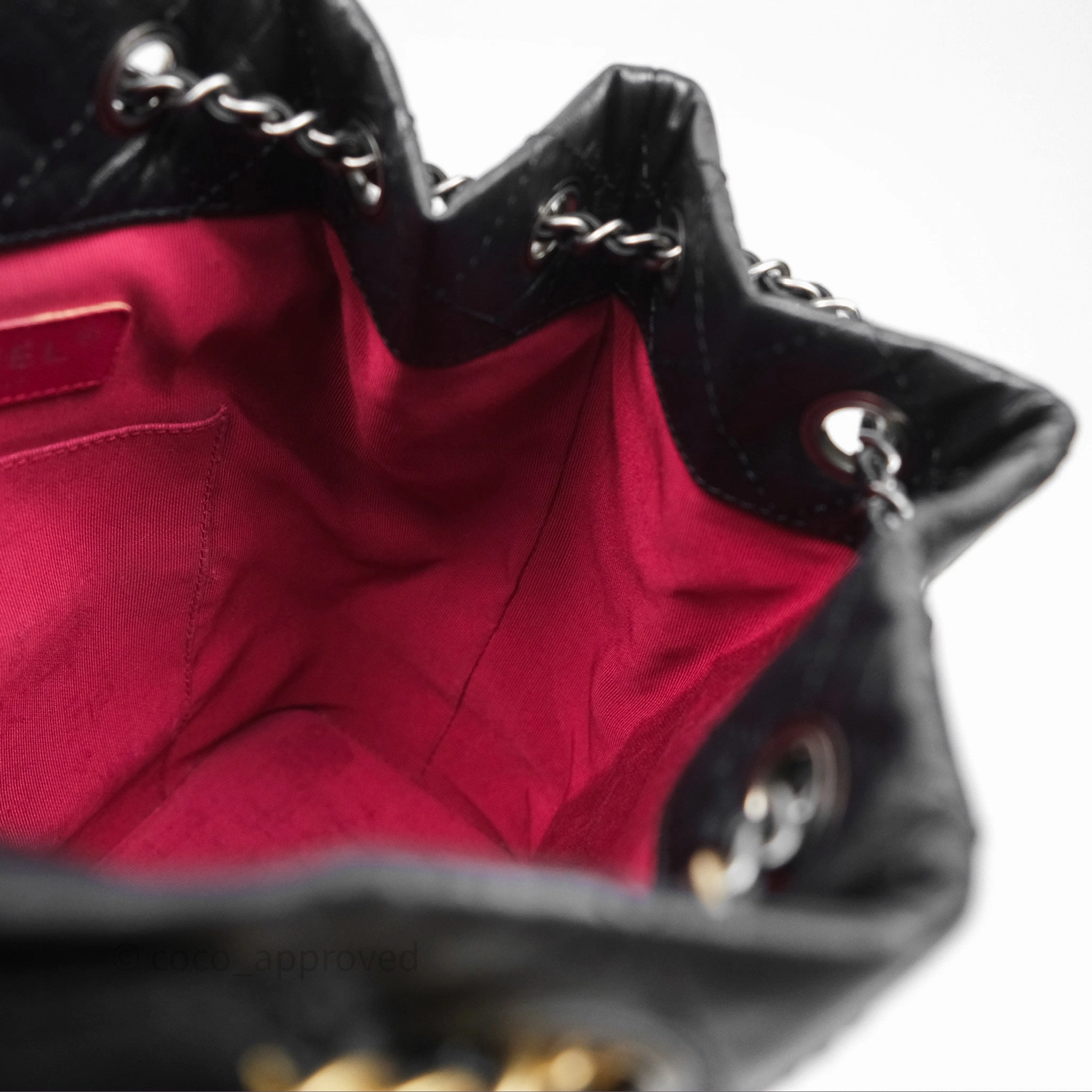 Chanel Small Gabrielle Backpack Black Aged Calfskin
