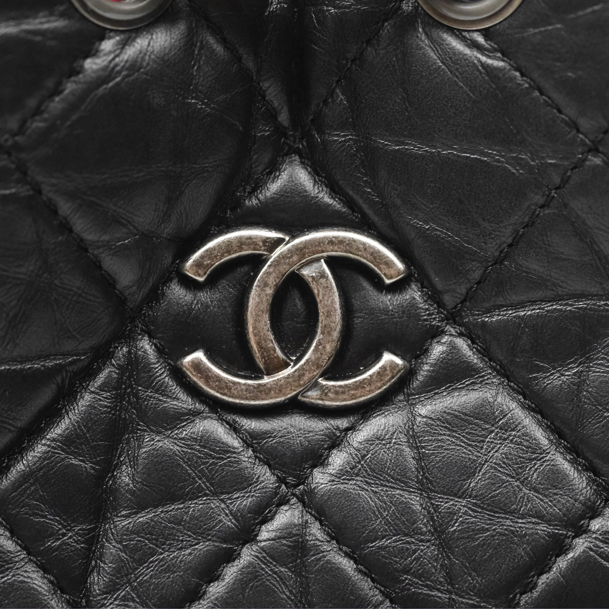 Chanel Small Gabrielle Backpack Black Aged Calfskin