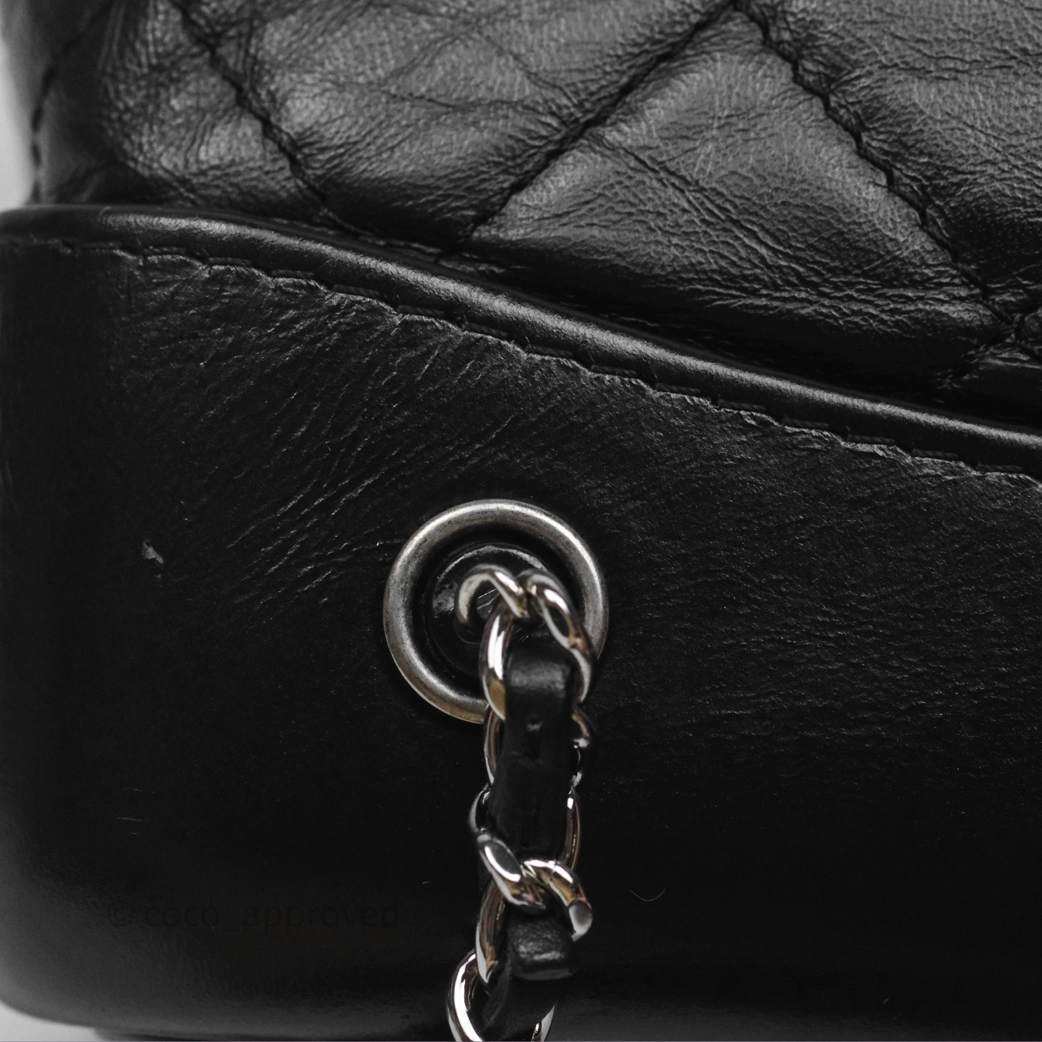 Chanel Small Gabrielle Backpack Black Aged Calfskin
