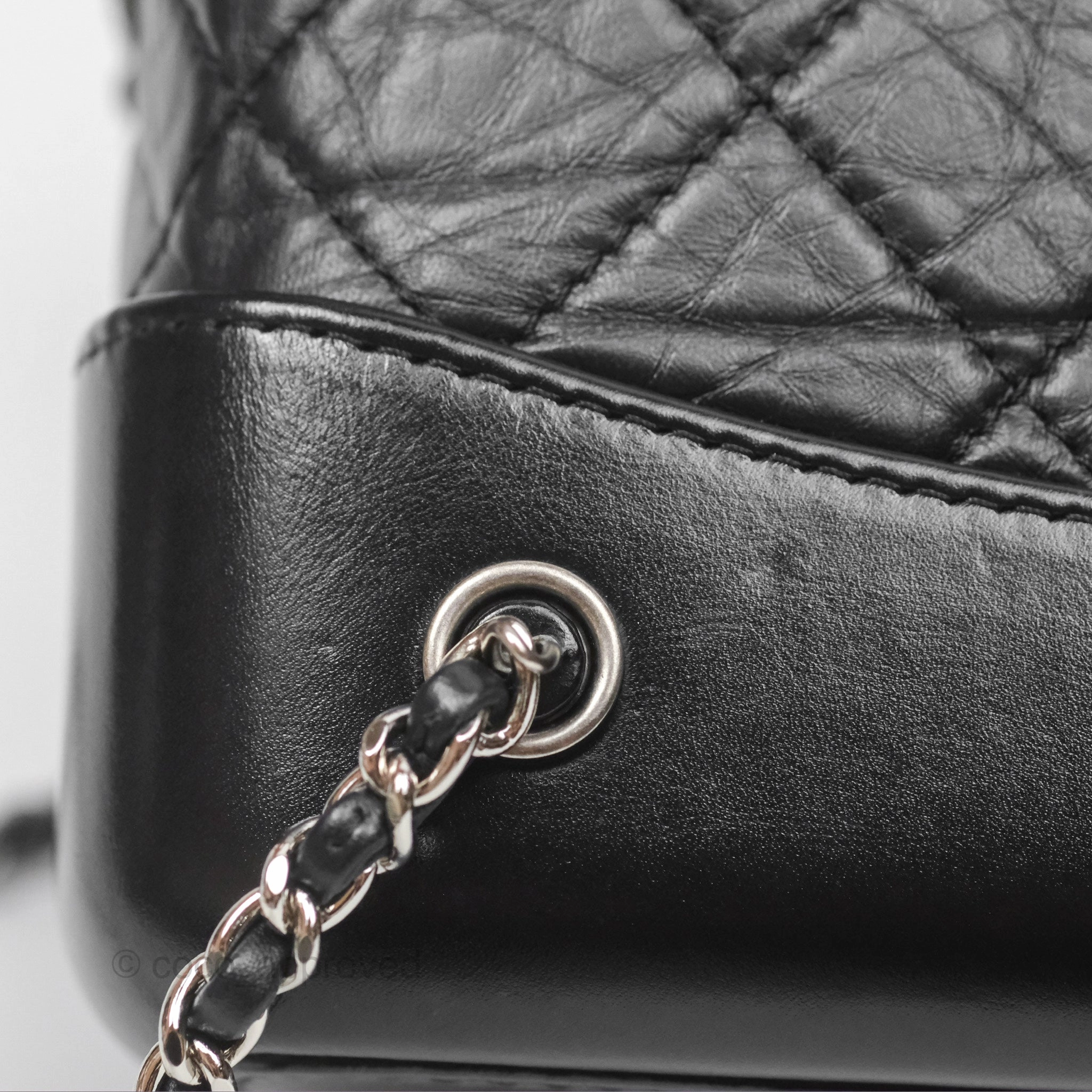 Chanel Small Gabrielle Backpack Black Aged Calfskin